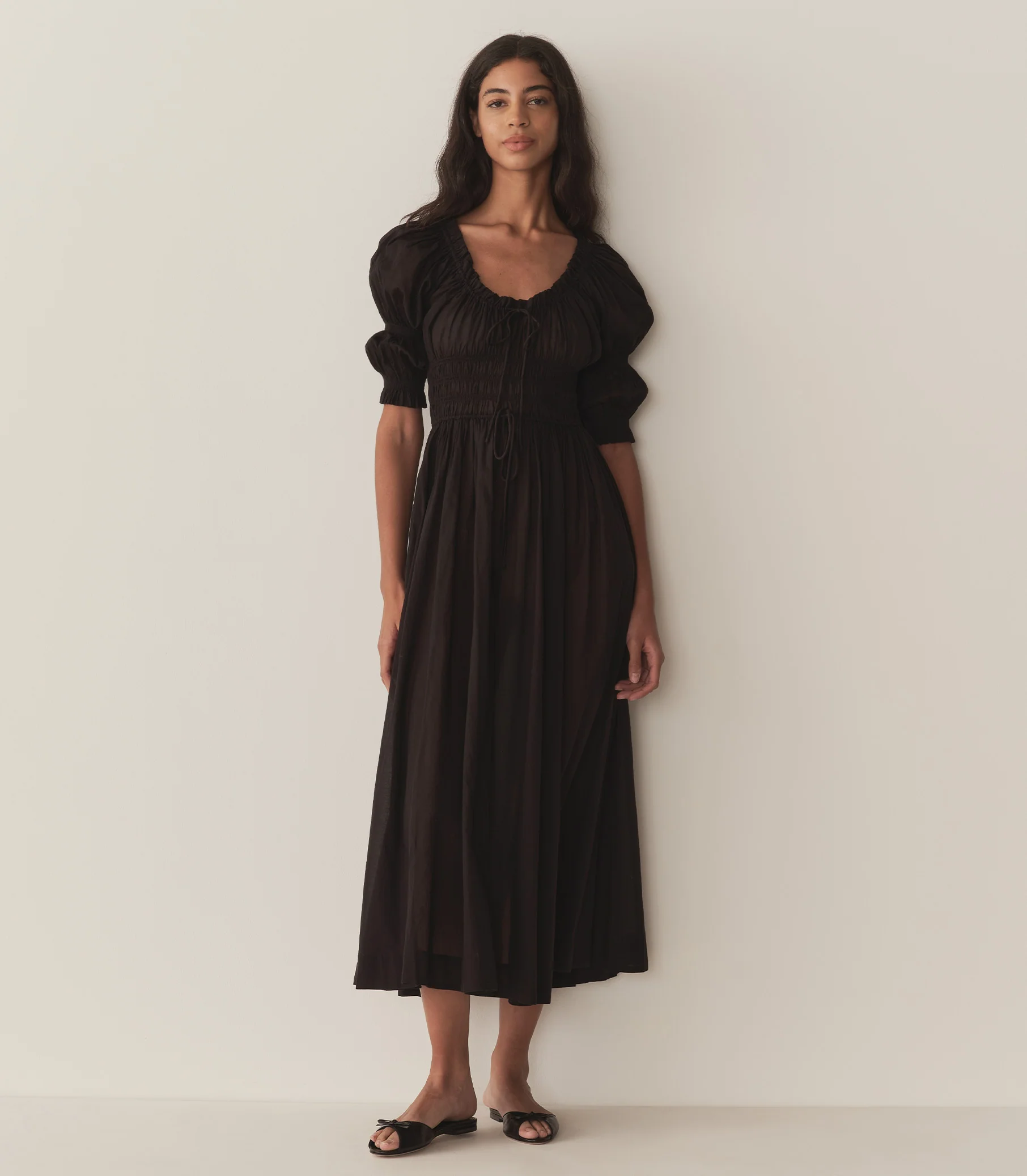 ISCHIA DRESS -- BLACK - Image 4