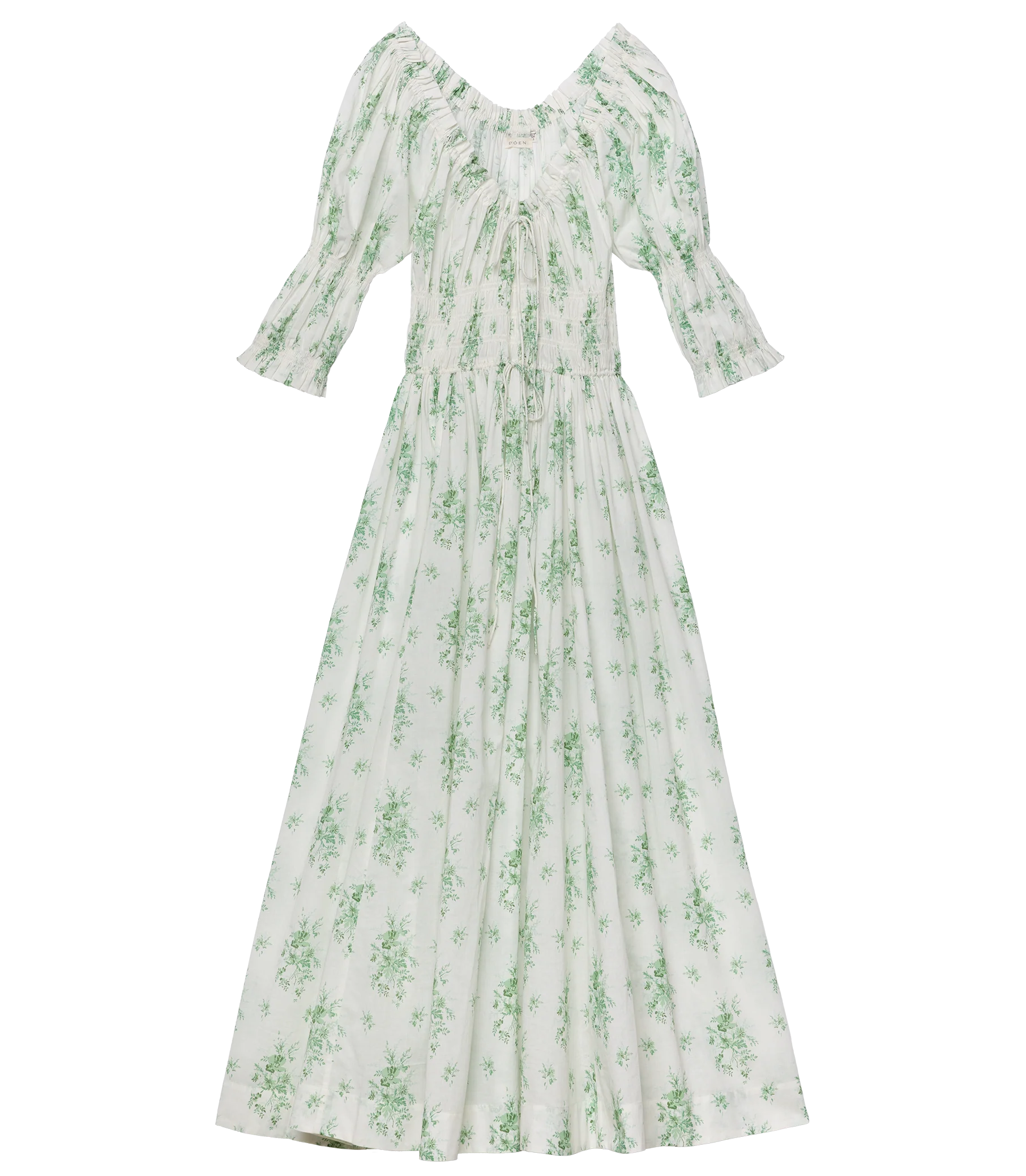 ISCHIA DRESS -- VERT PETIT BOUQUET DE CHAMONIX - Image 5