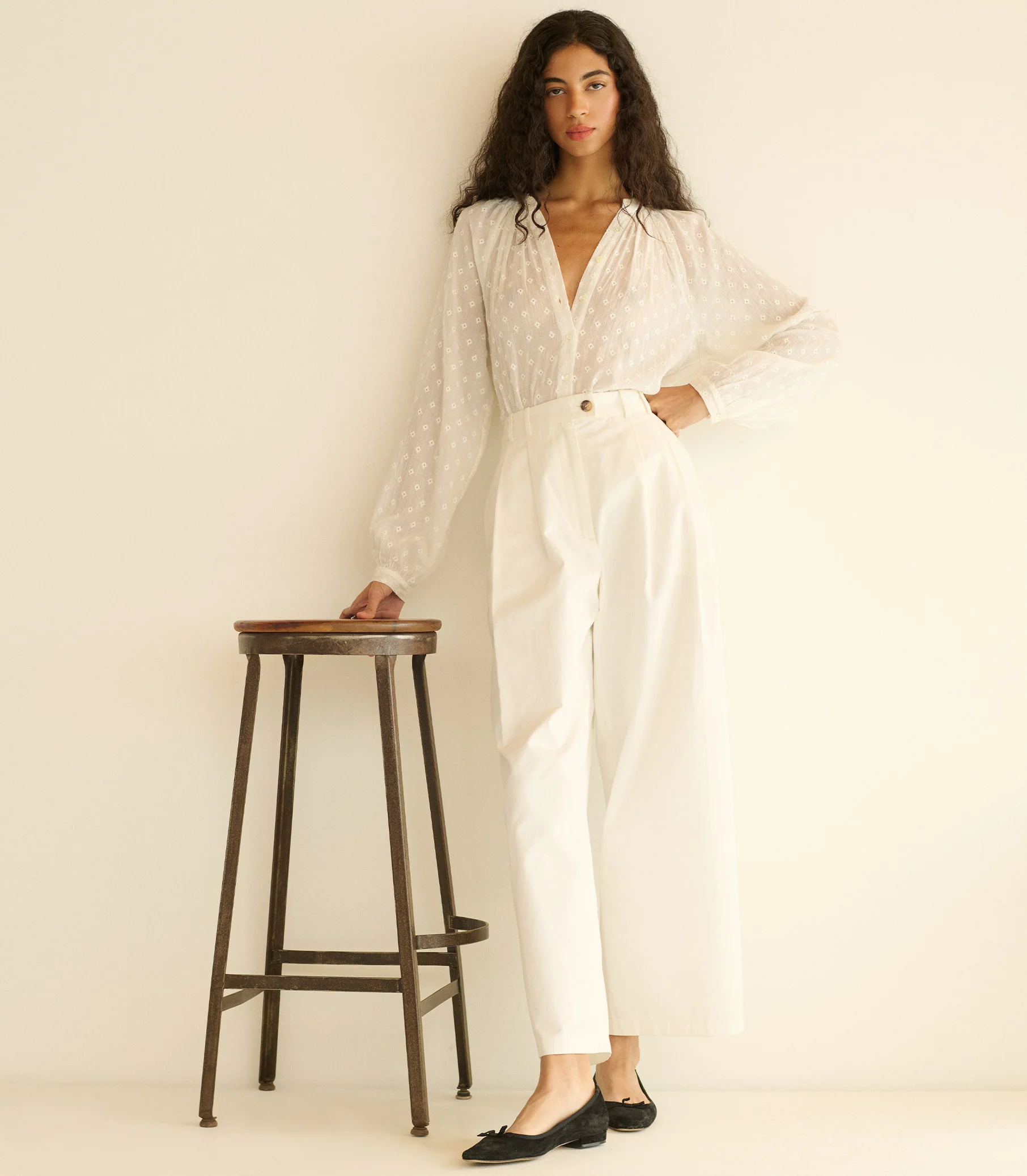 JULIENNE TOP -- SALT MARSEILLE EMBROIDERY - Image 4