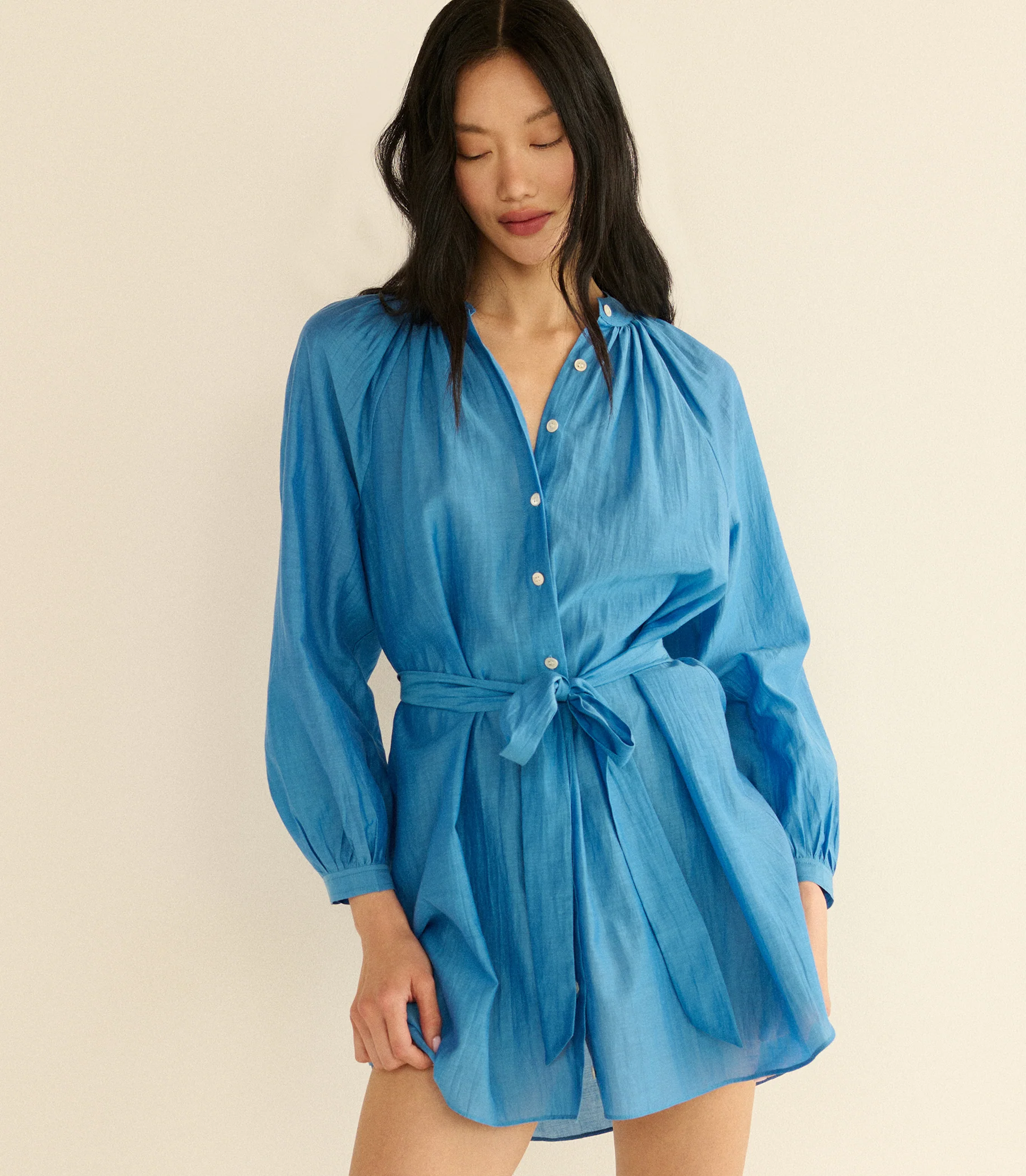 JULIET TUNIC DRESS -- SANTORINI BLUE - Image 4