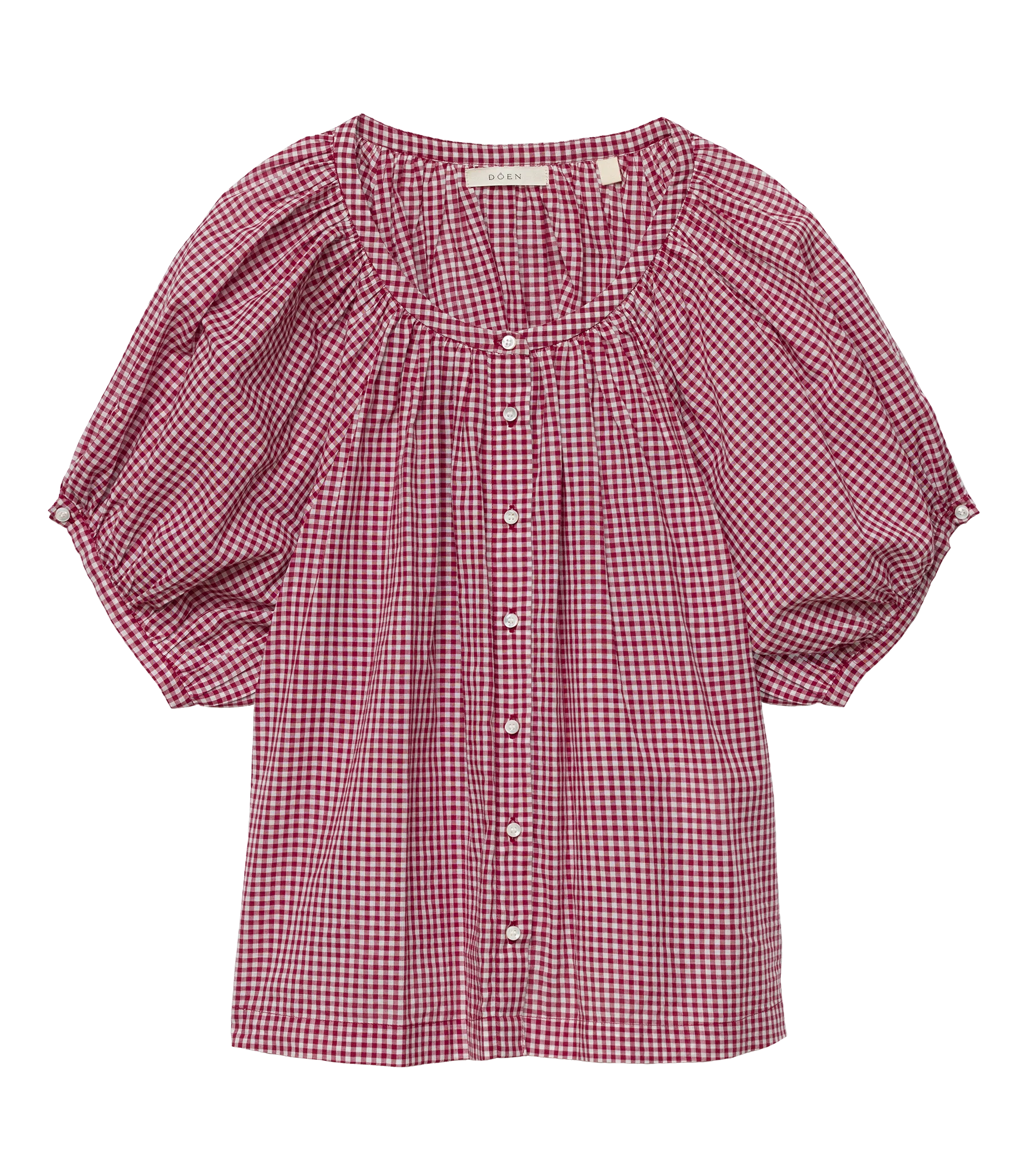 JUNE TOP -- MULBERRY LA MADDALENA GINGHAM - Image 5