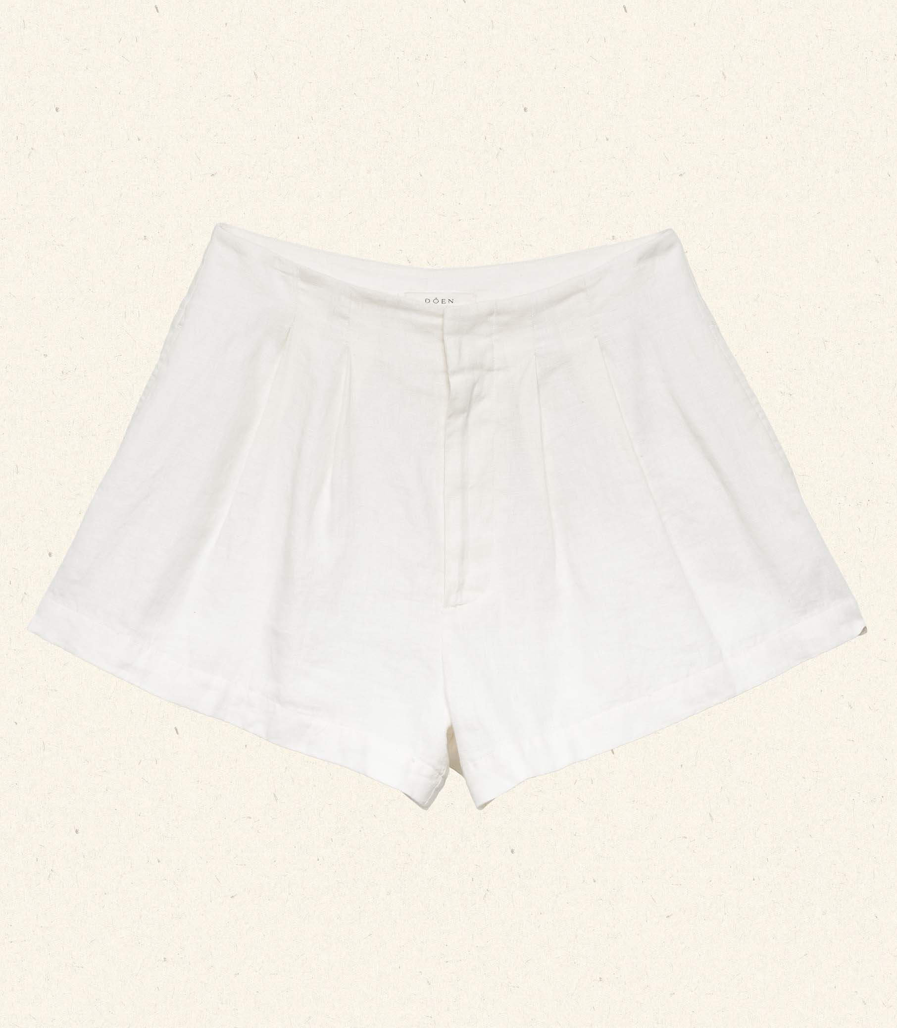 LARUE LINEN SHORT -- SALT - Image 7
