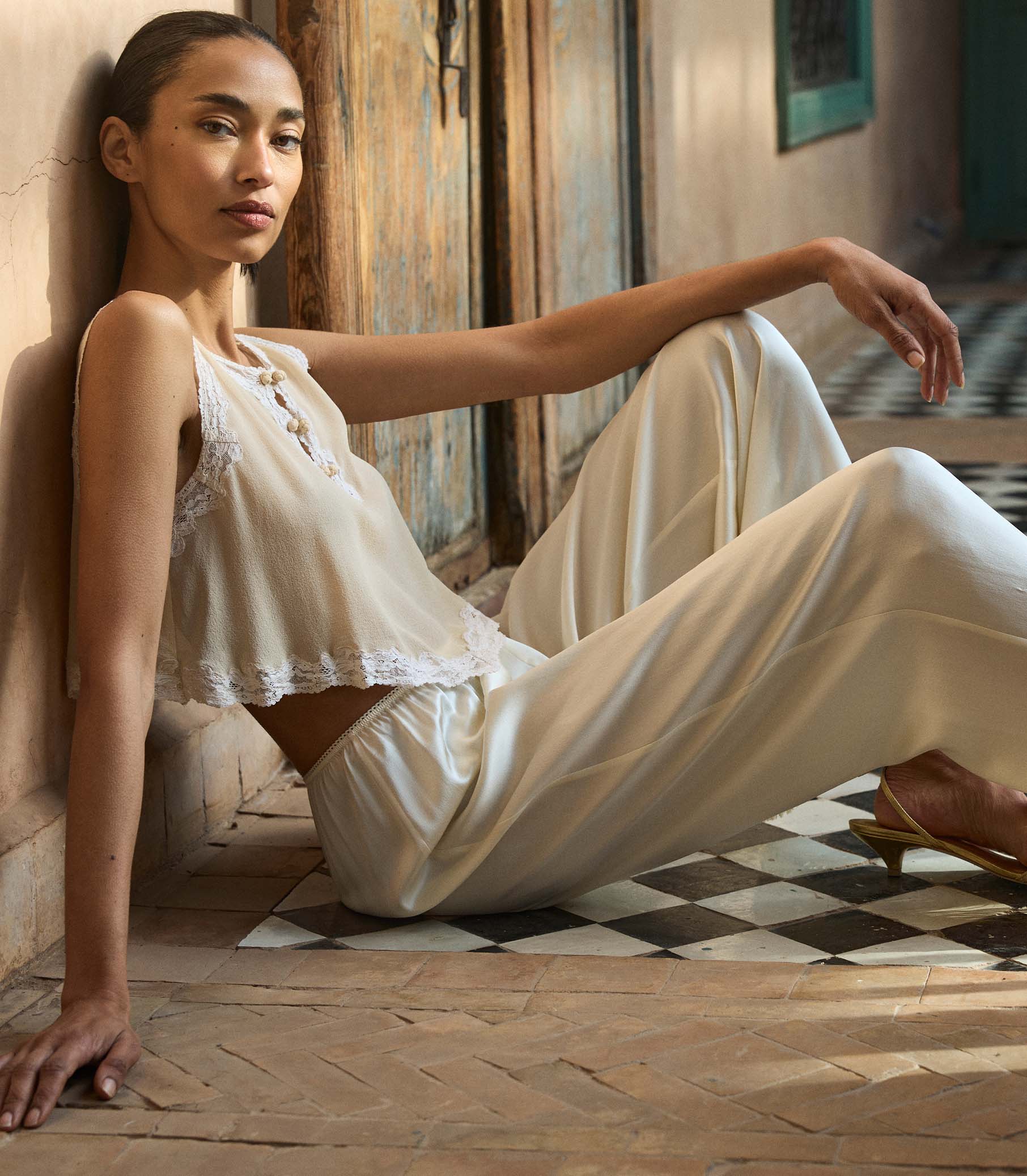 LAVON FRINGE PANT -- CANDLELIGHT - Image 2
