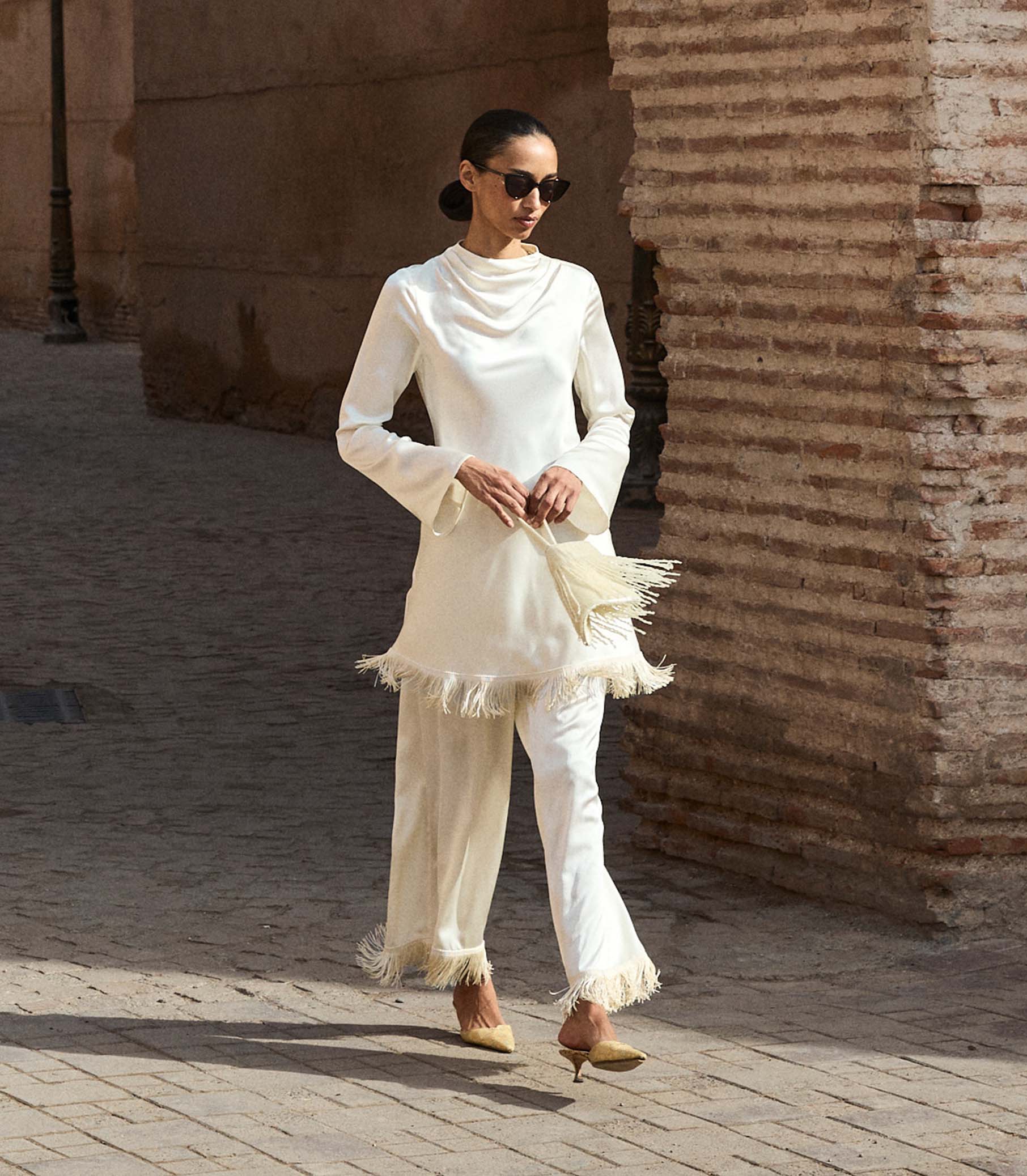 LAVON FRINGE PANT -- CANDLELIGHT - Image 3