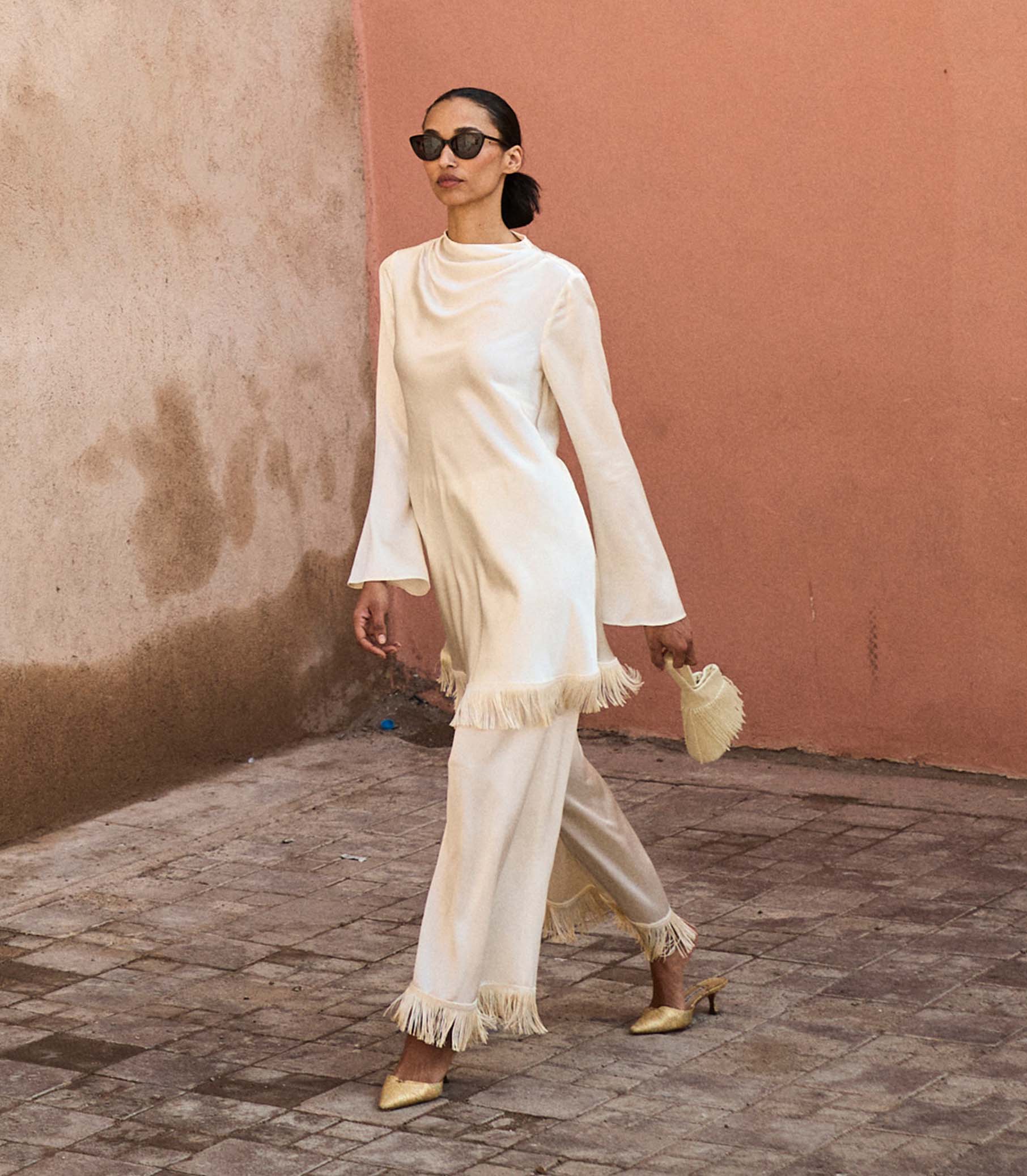 LAVON FRINGE PANT -- CANDLELIGHT - Image 4
