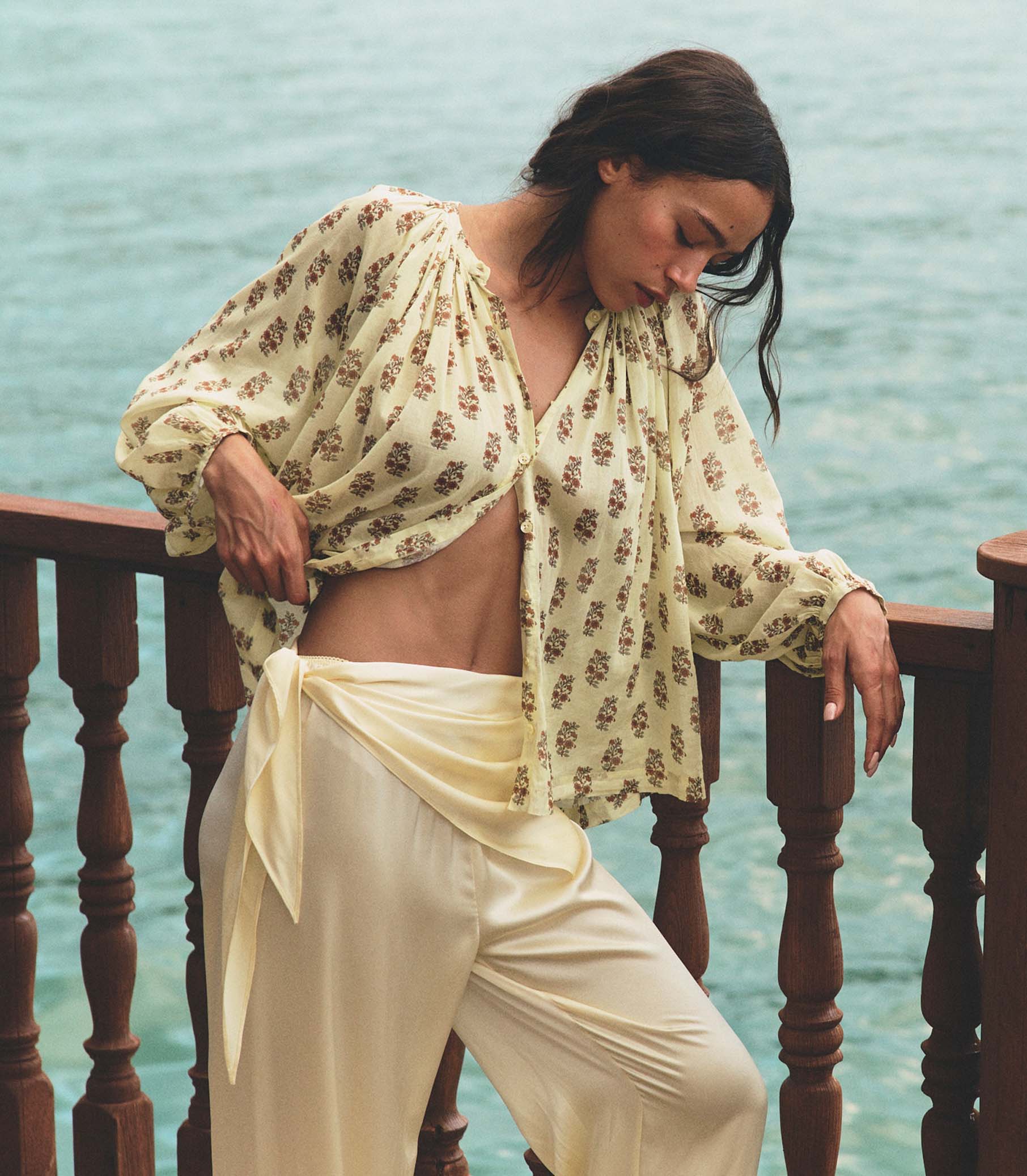 LAVON SCARF PANT -- VANILLA - Image 5