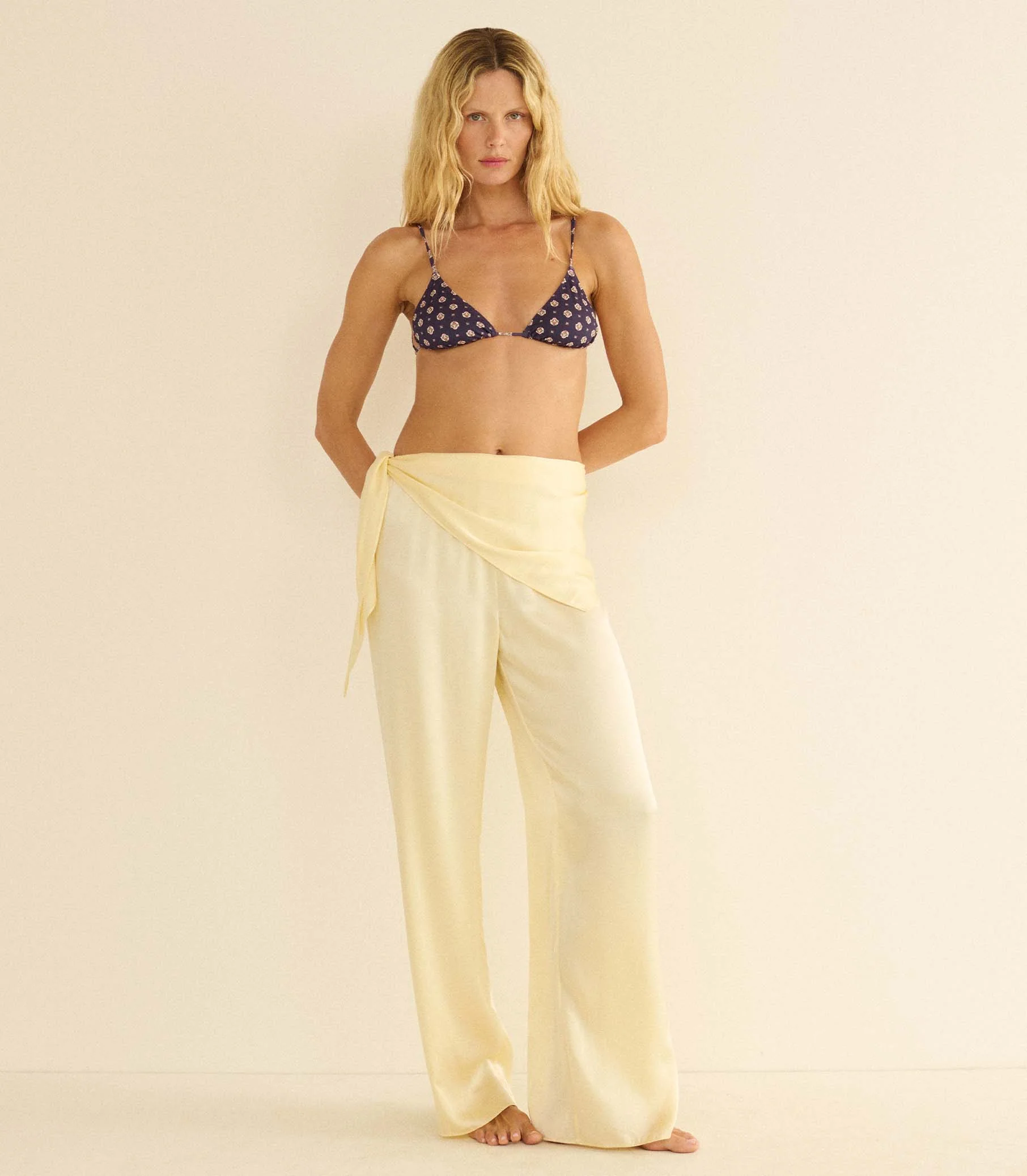 LAVON SCARF PANT -- VANILLA - Image 6