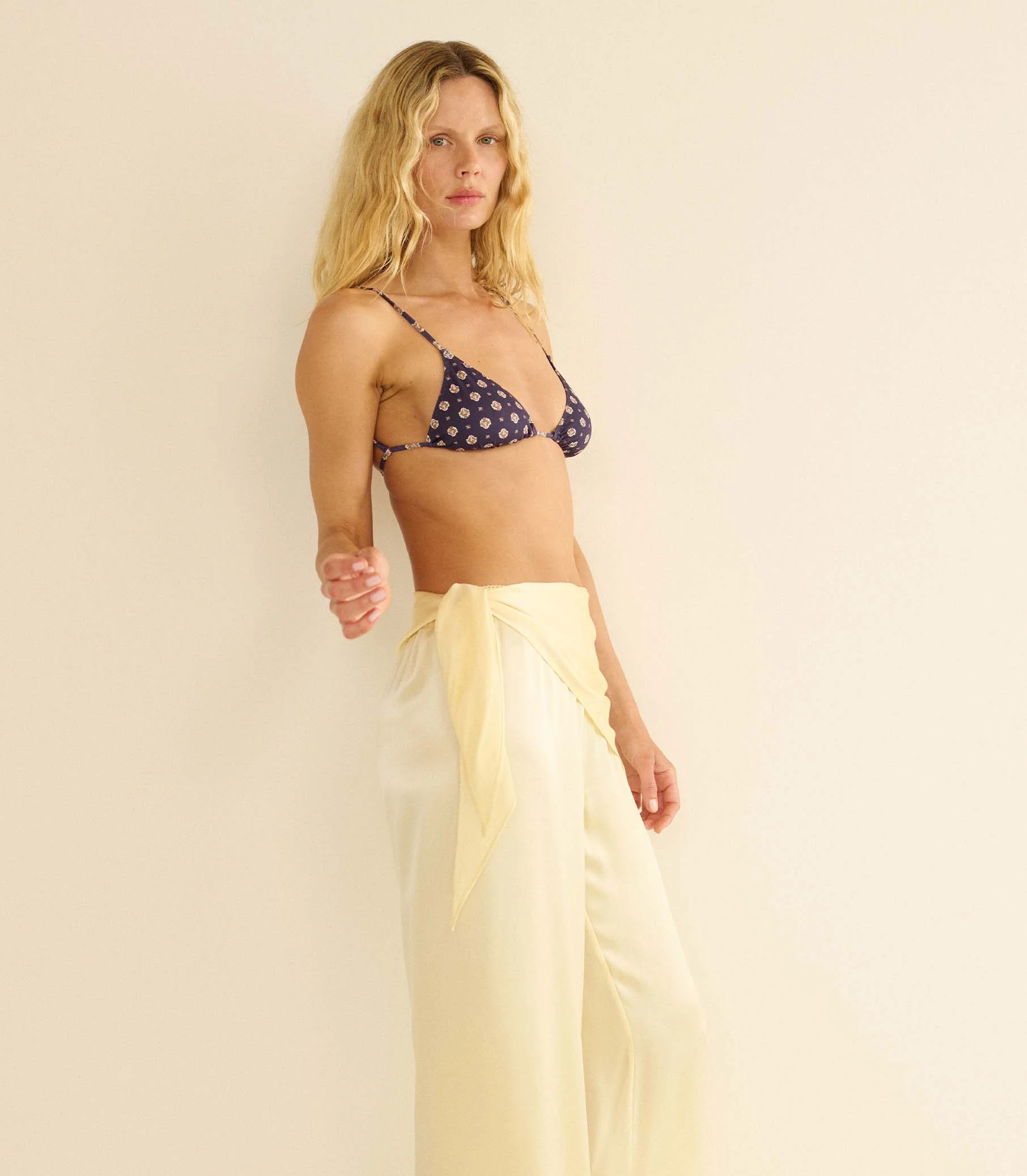 LAVON SCARF PANT -- VANILLA - Image 9