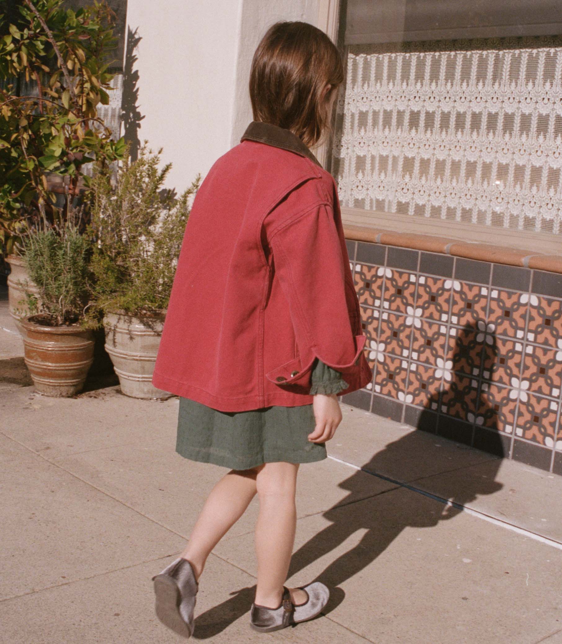 LITTLE PASCUAL JACKET -- WASHED CRIMSON - Image 5