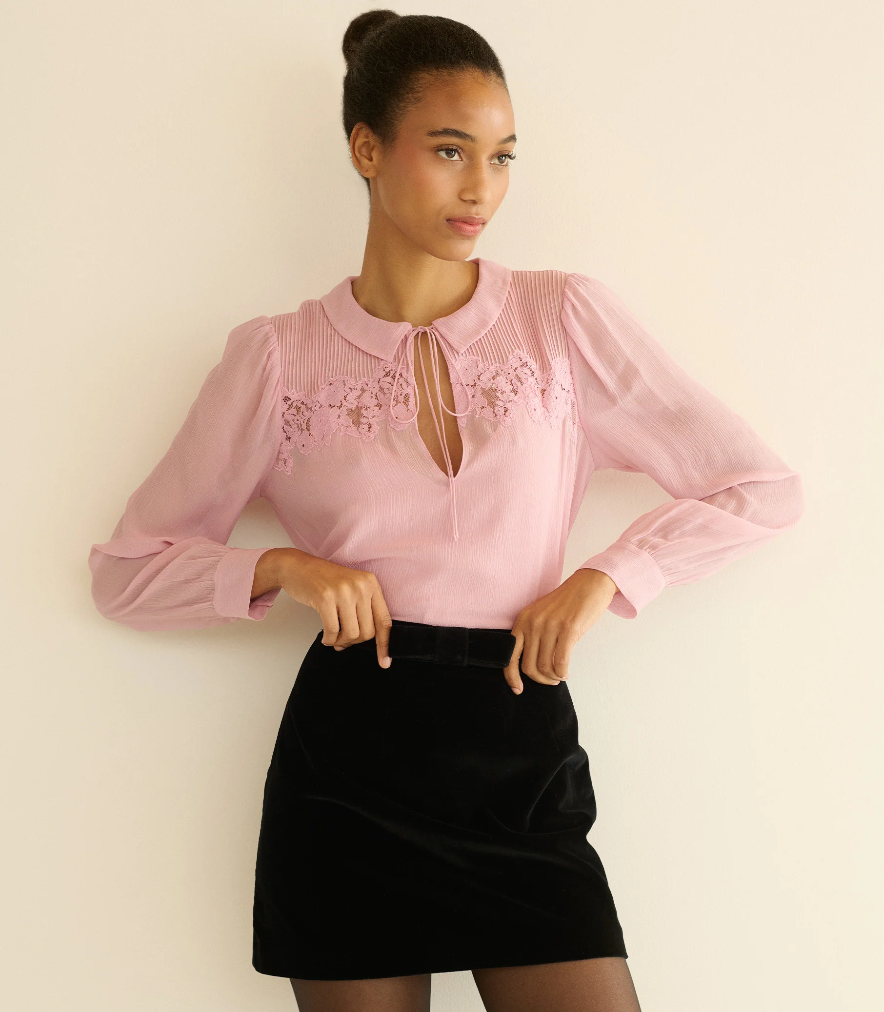 LIORA TOP -- PINK HYDRANGEA - Image 3