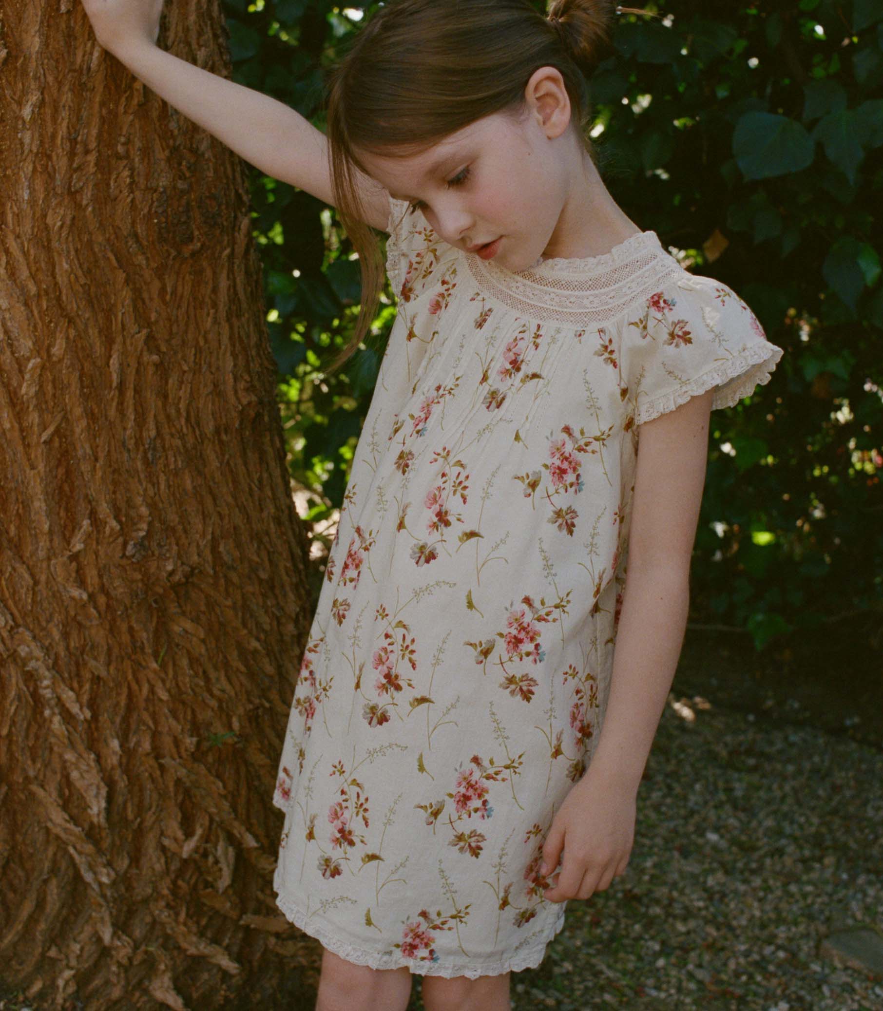 LISI DRESS -- BLANC PRAIRIE ROSE - Image 3