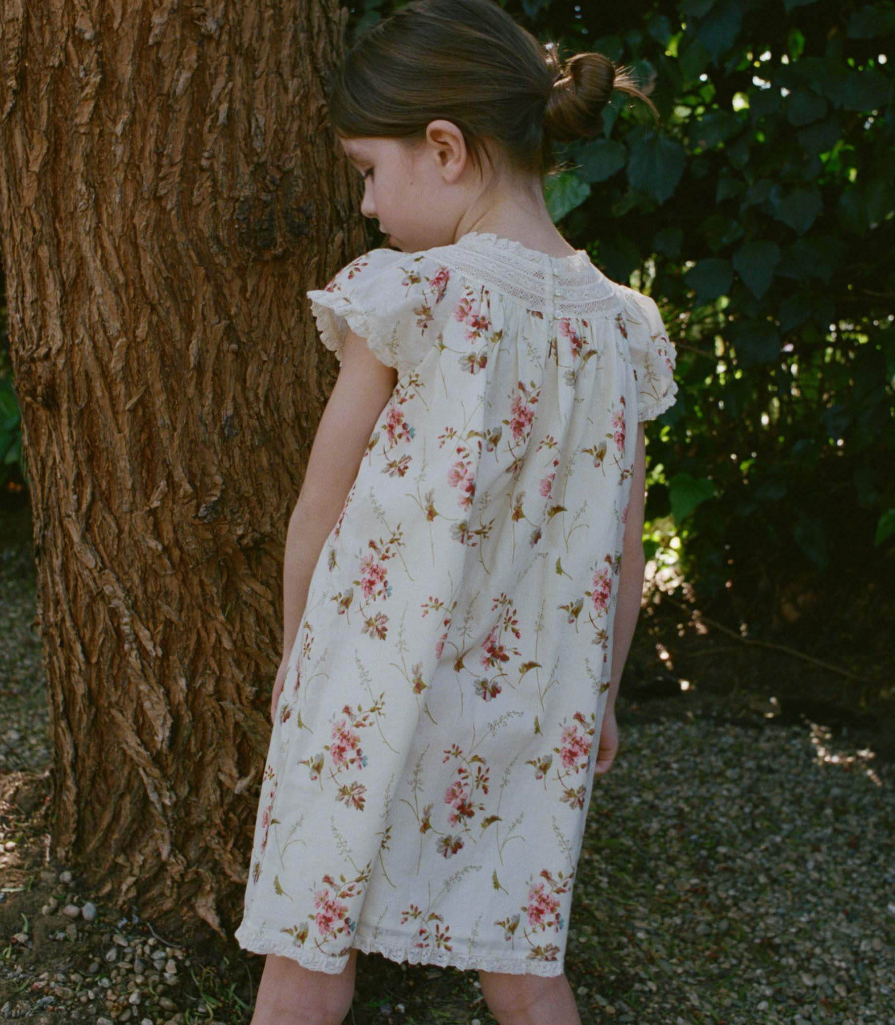 LISI DRESS -- BLANC PRAIRIE ROSE - Image 4