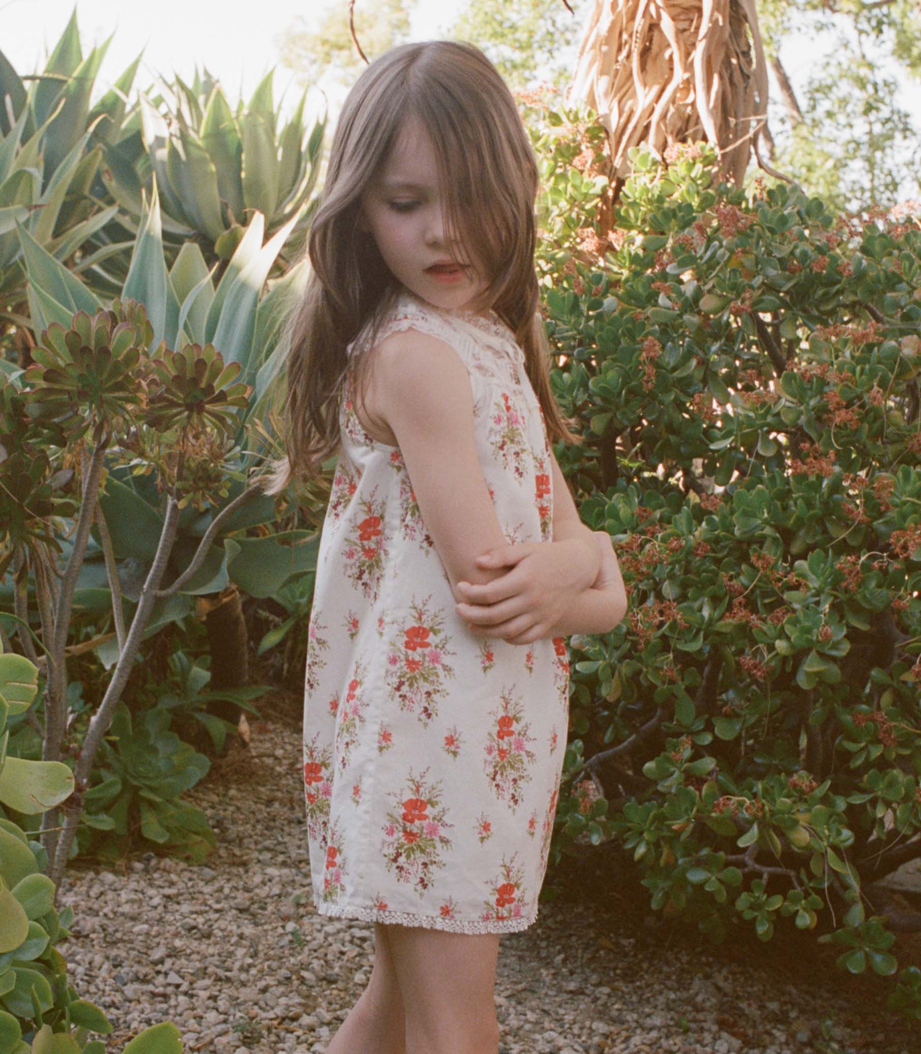 LITTLE DANSES DRESS -- ROSE PETIT BOUQUET DE CHAMONIX - Image 2
