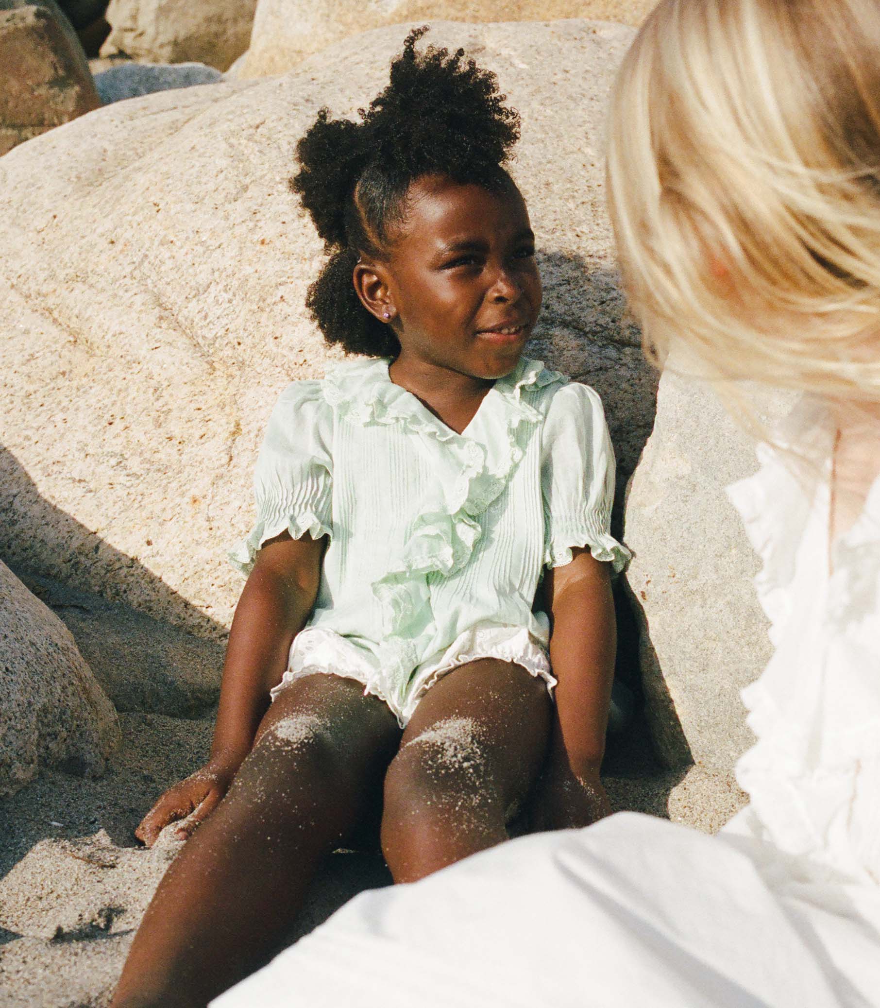 LITTLE HENRI TOP -- SEAFOAM - Image 2