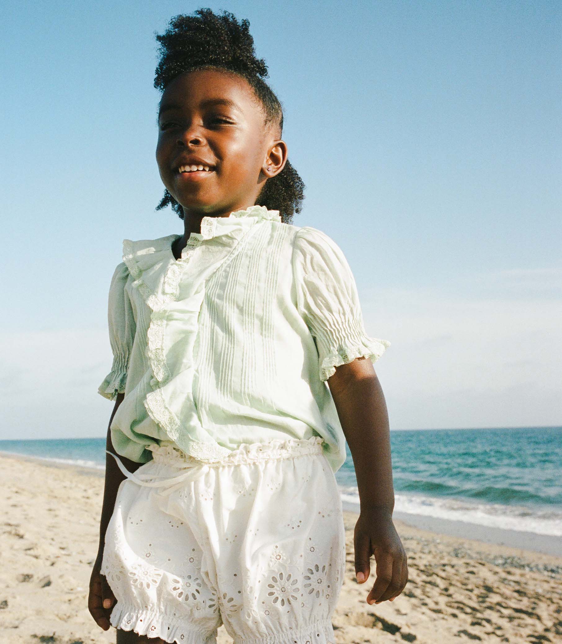LITTLE HENRI TOP -- SEAFOAM - Image 3