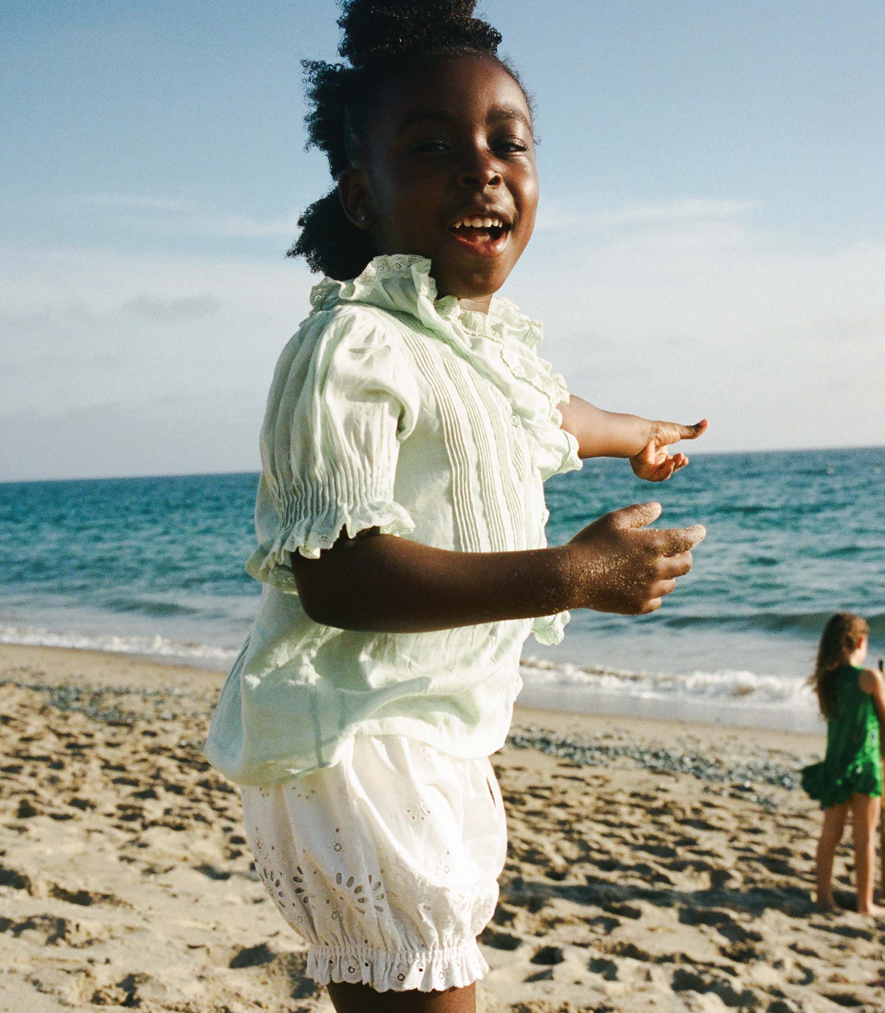 LITTLE HENRI TOP -- SEAFOAM - Image 4