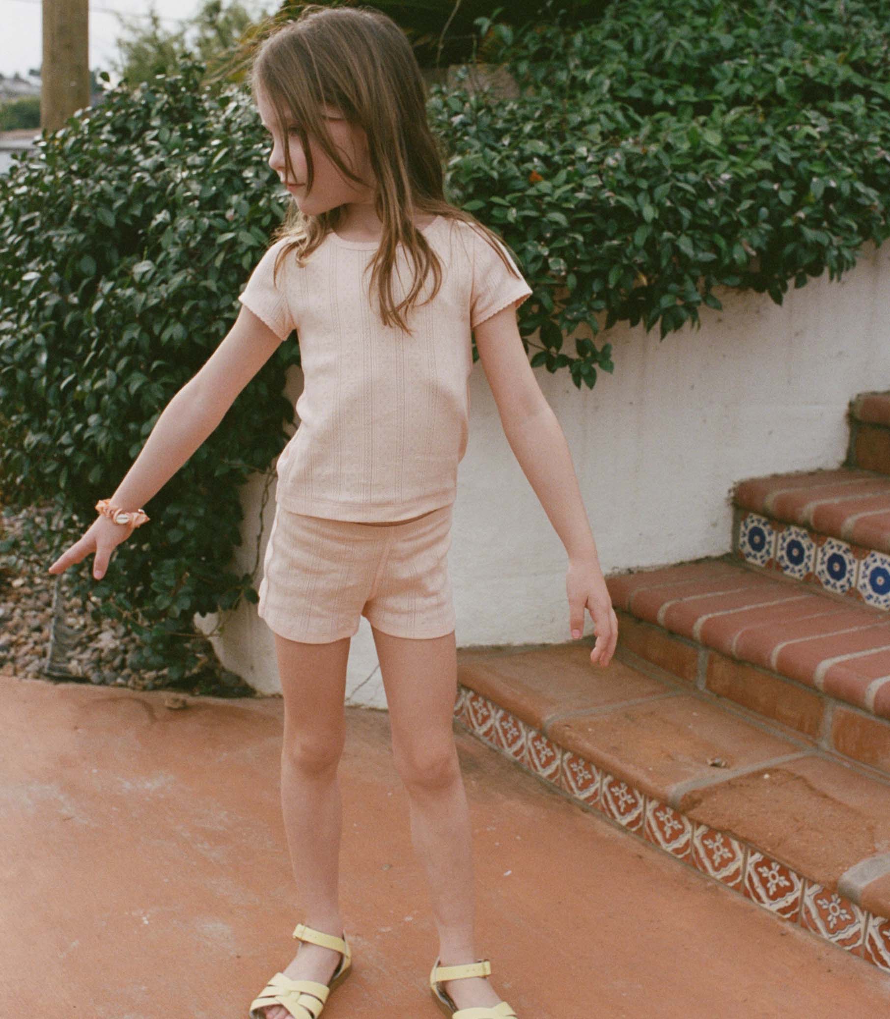 LITTLE VIVI TEE -- PEACH SORBET - Image 5