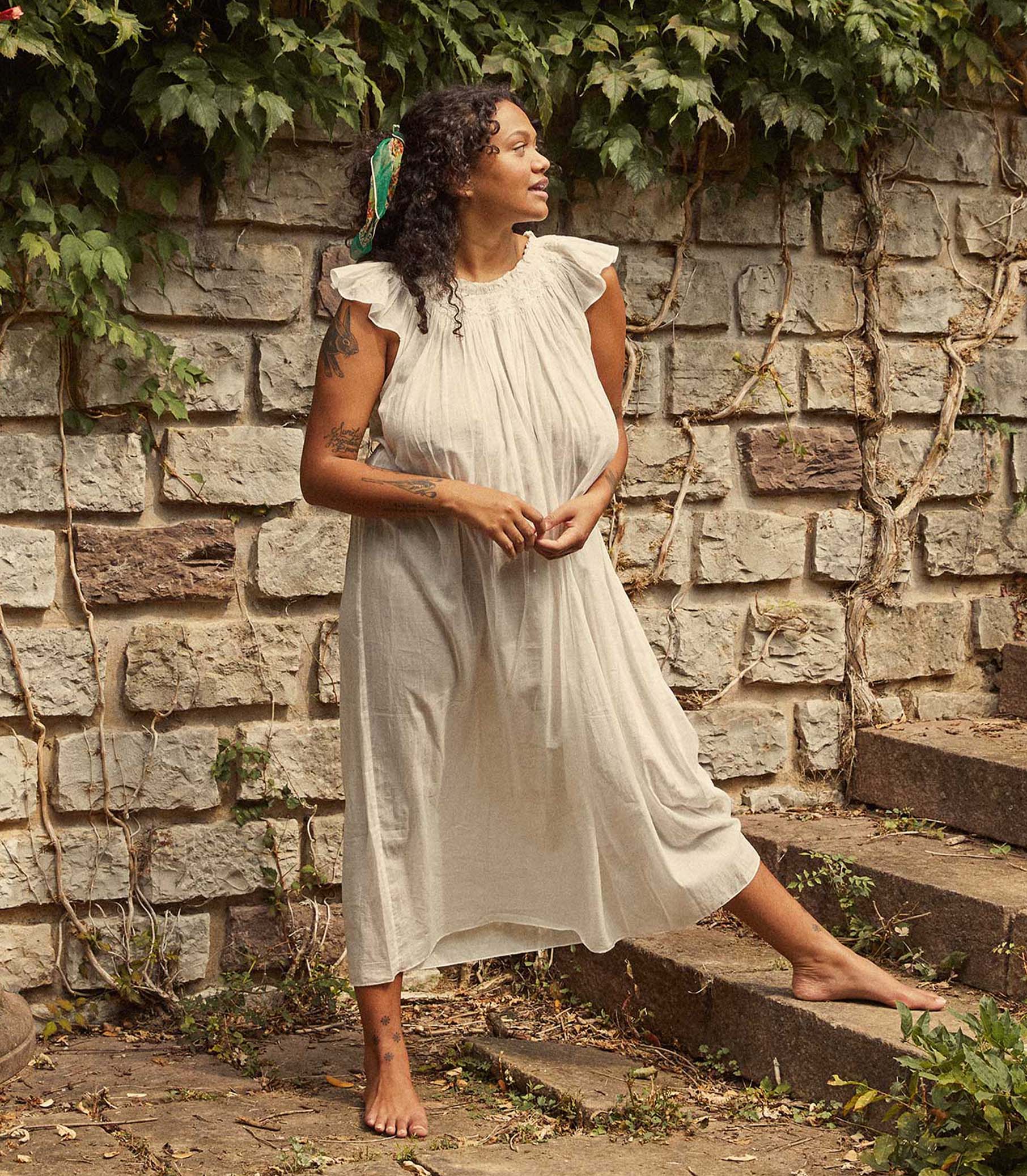LOVISA NIGHTGOWN -- SALT - Image 3