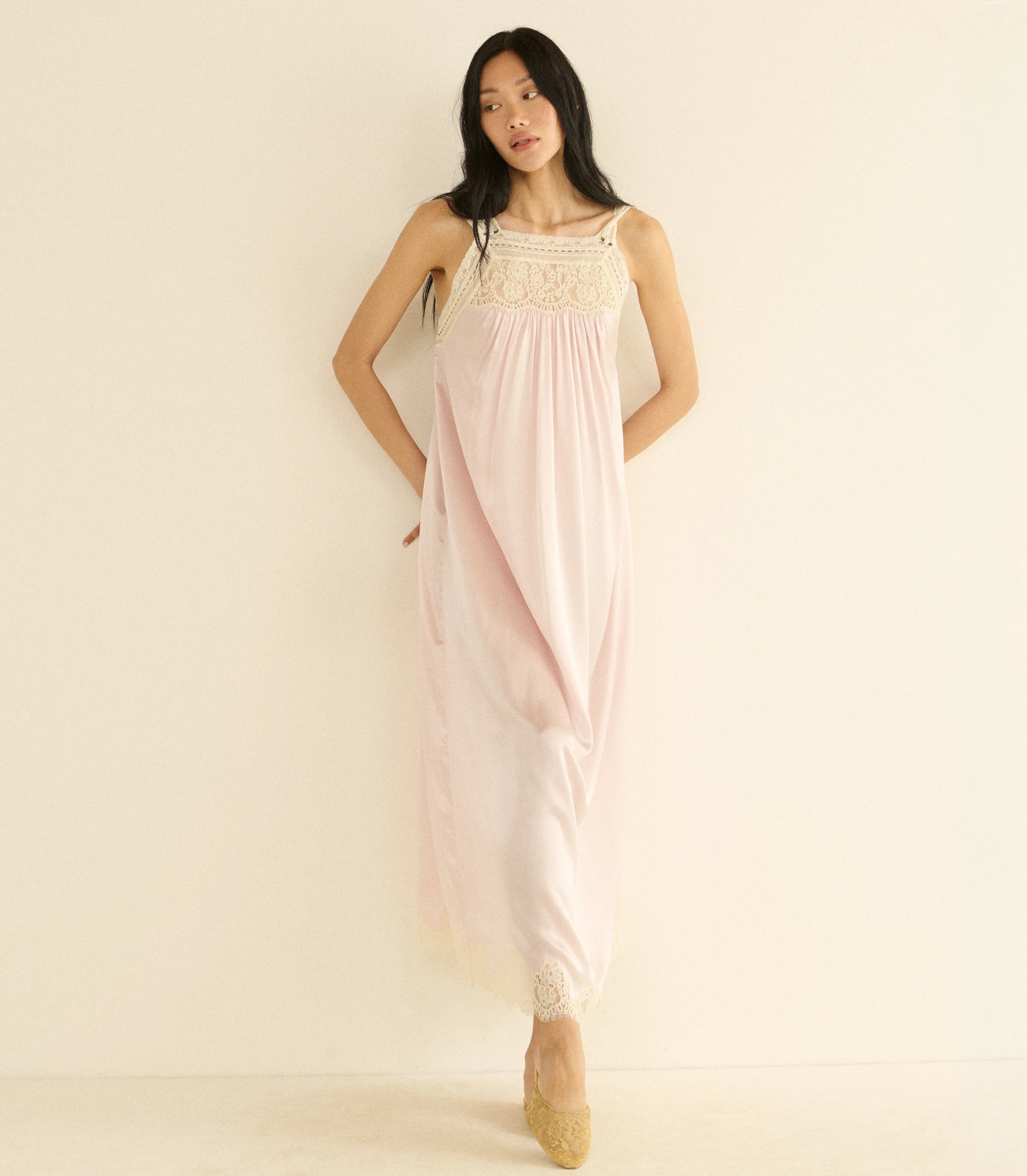 LUCIANE DRESS -- POWDER ROSE - Image 7