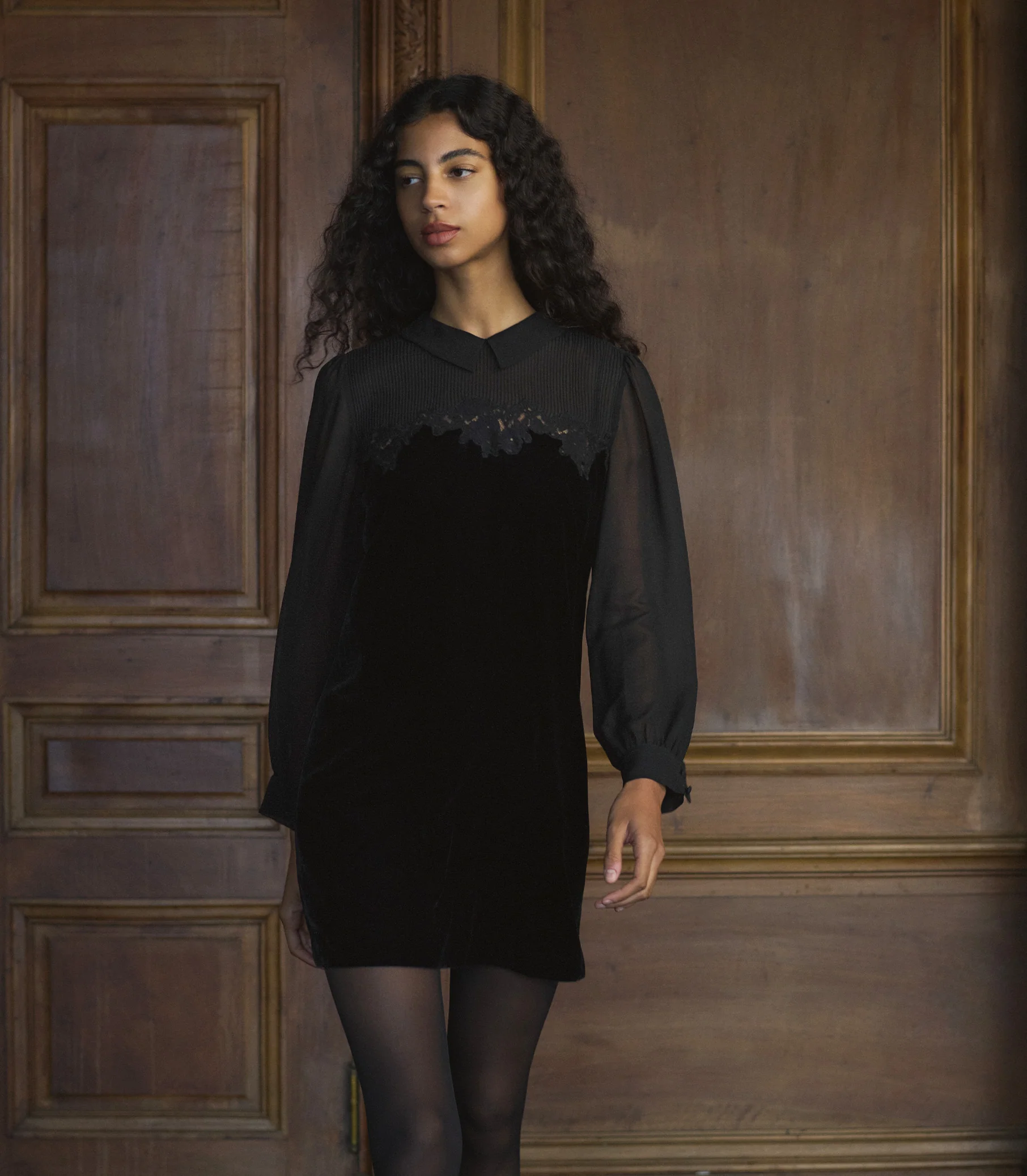 MADELYNNE DRESS -- BLACK - Image 4
