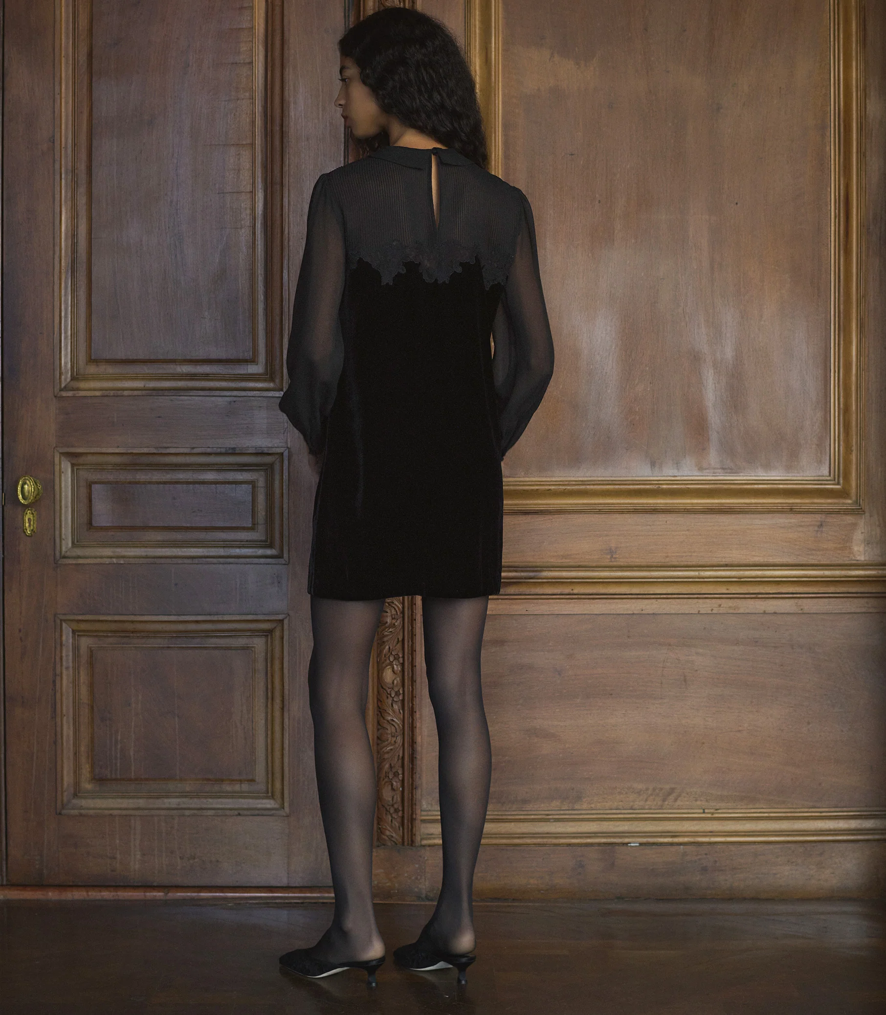 MADELYNNE DRESS -- BLACK - Image 5