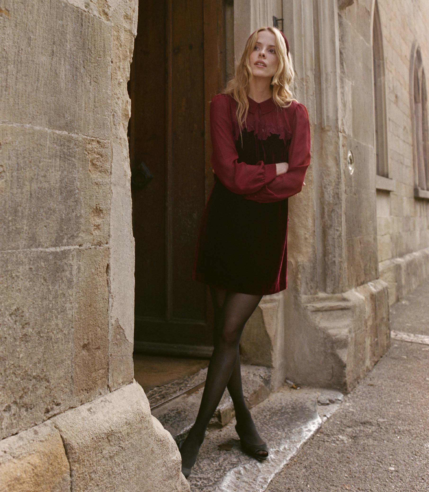 MADELYNNE DRESS -- VINO ROSSO - Image 3