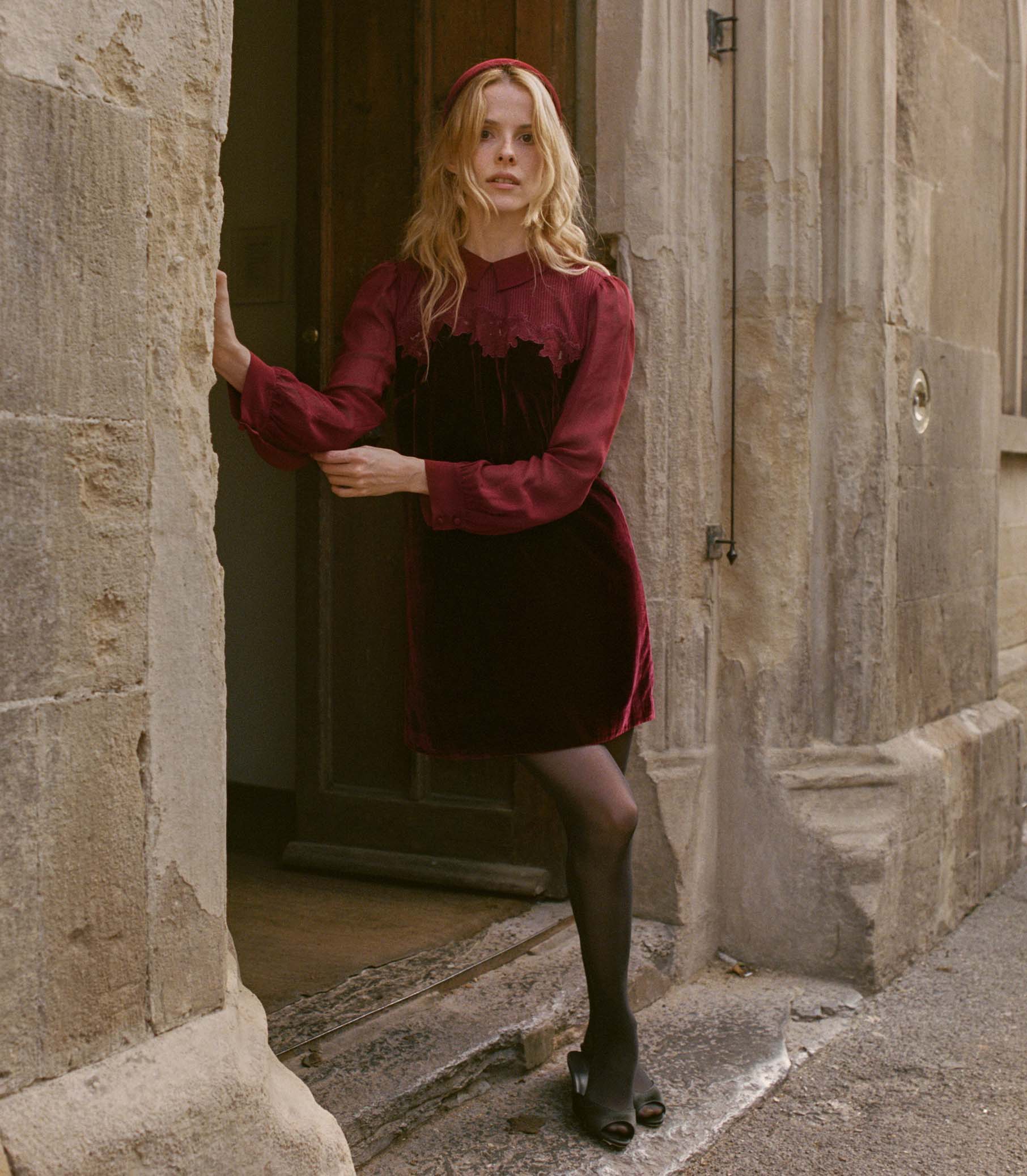 MADELYNNE DRESS -- VINO ROSSO - Image 4