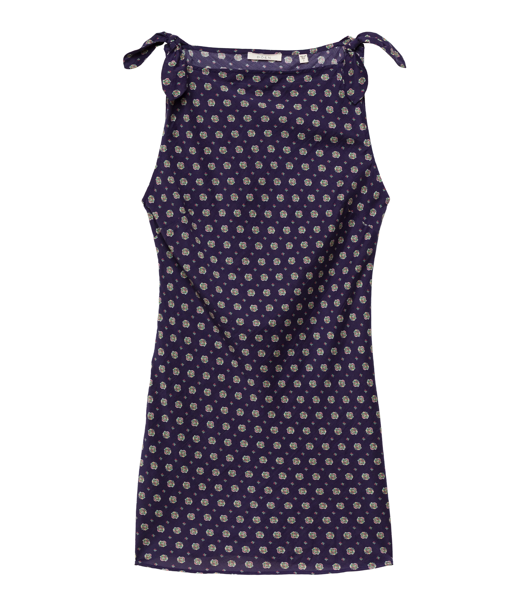 MALTINA DRESS -- NAVY CADIZ FOULARD - Image 5