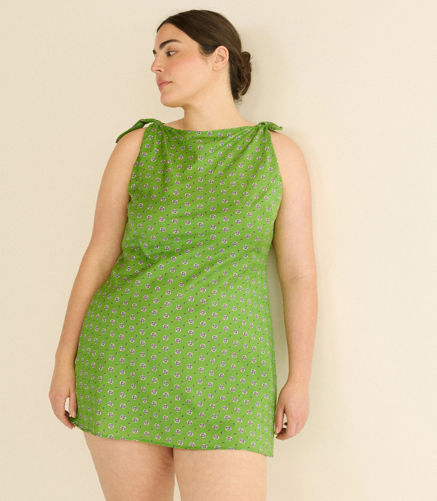 MALTINA DRESS -- VERT CADIZ FOULARD - Image 6
