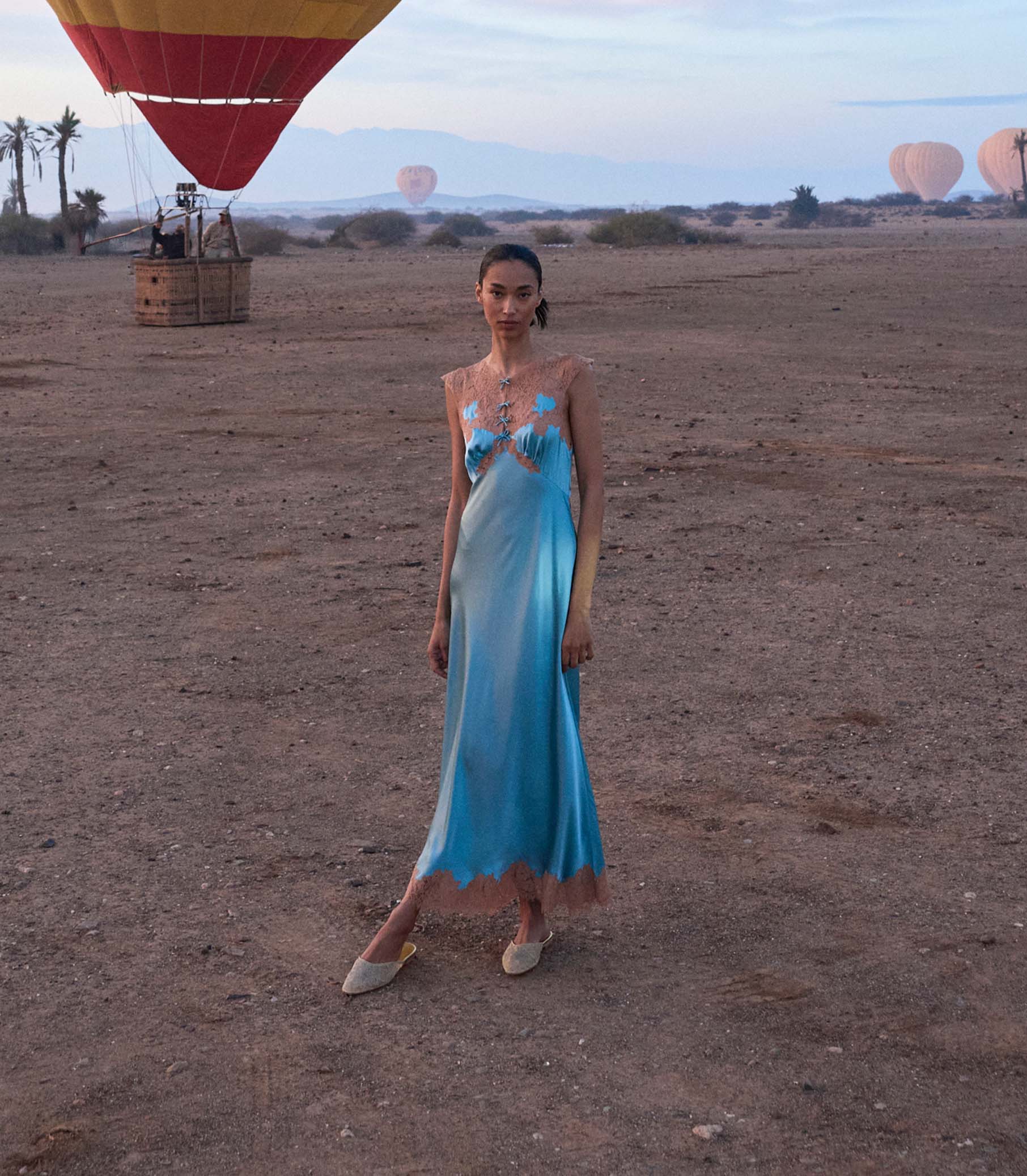 MARCELLE DRESS -- DEEP AQUAMARINE - Image 3