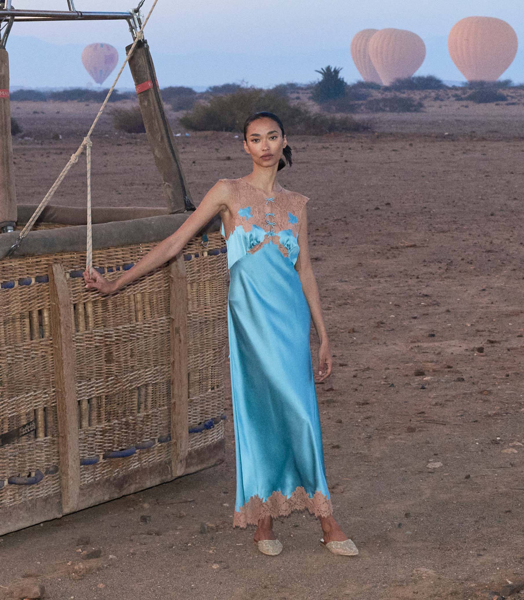 MARCELLE DRESS -- DEEP AQUAMARINE - Image 5