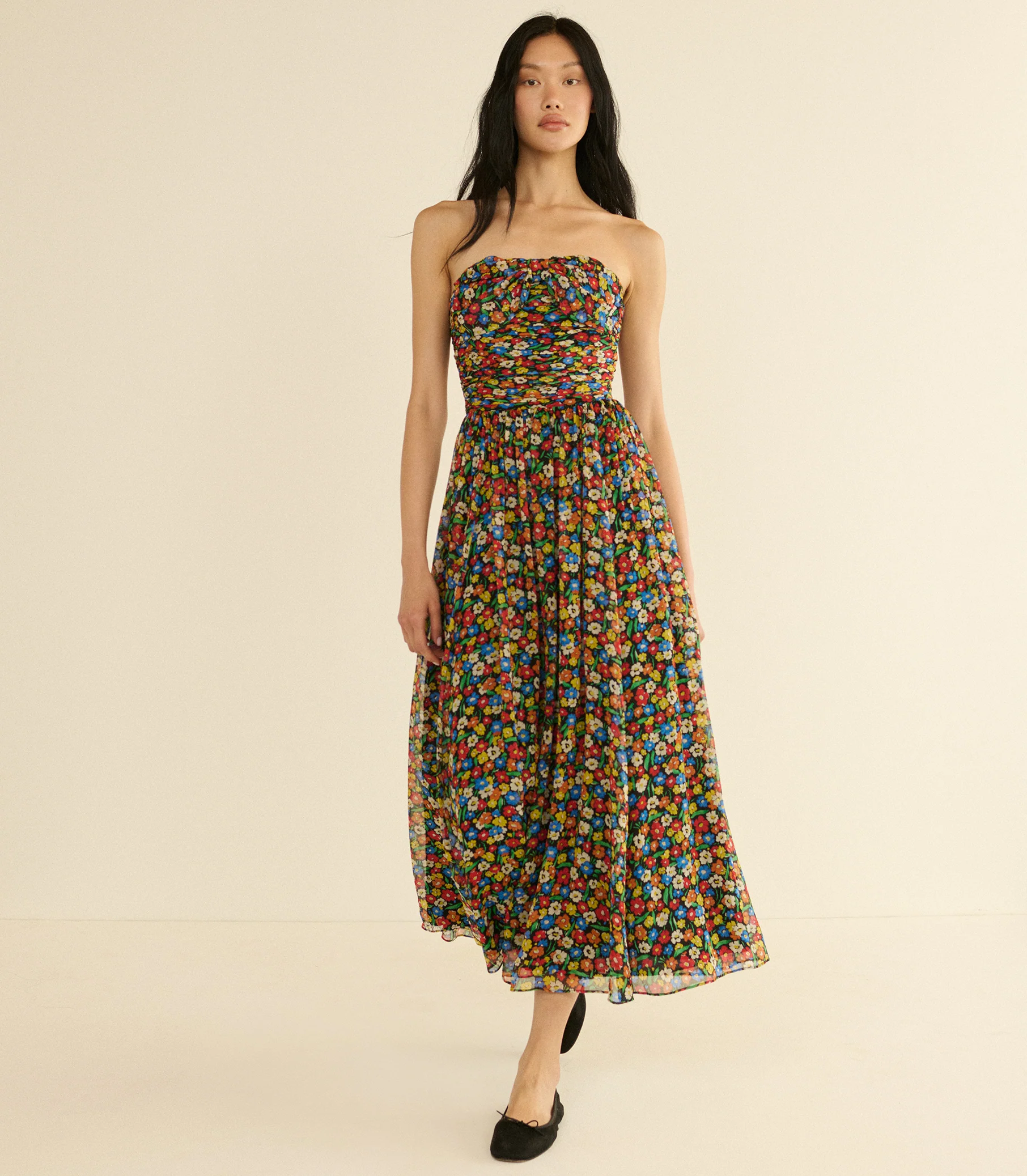 MARGUERITE DRESS -- BEGONIA BLOSSOM - Image 3