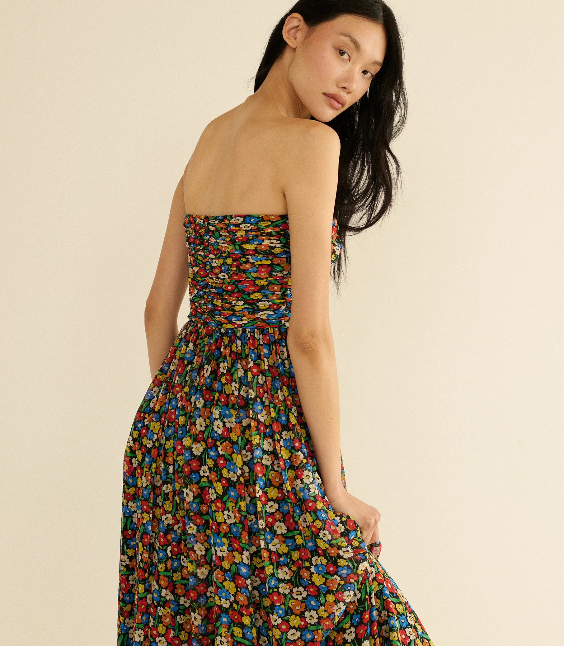 MARGUERITE DRESS -- BEGONIA BLOSSOM - Image 5