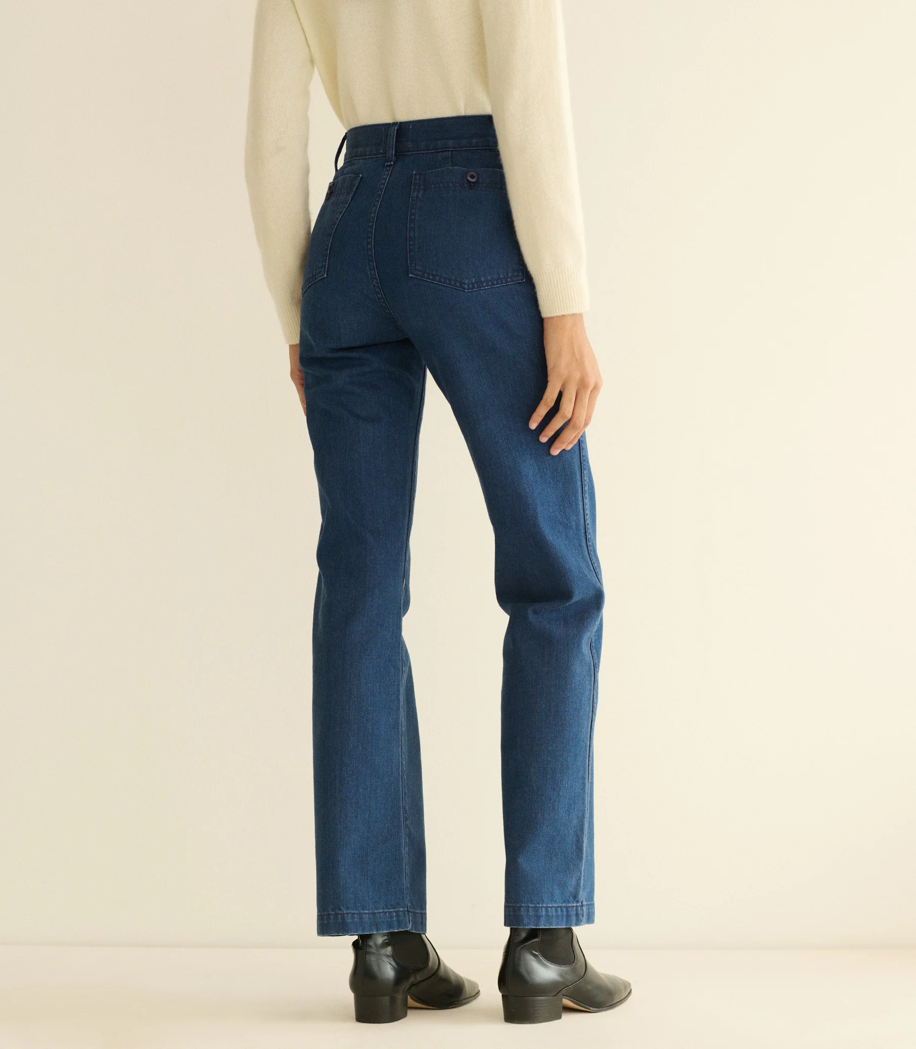 MARITIME MID RISE JEAN -- SIRENES WASH - Image 5