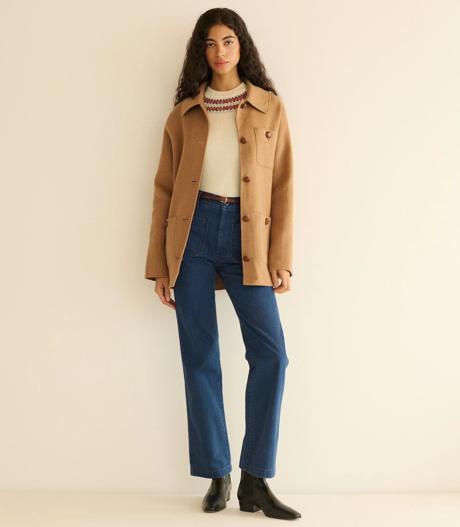 MARITIME MID RISE JEAN -- SIRENES WASH - Image 6