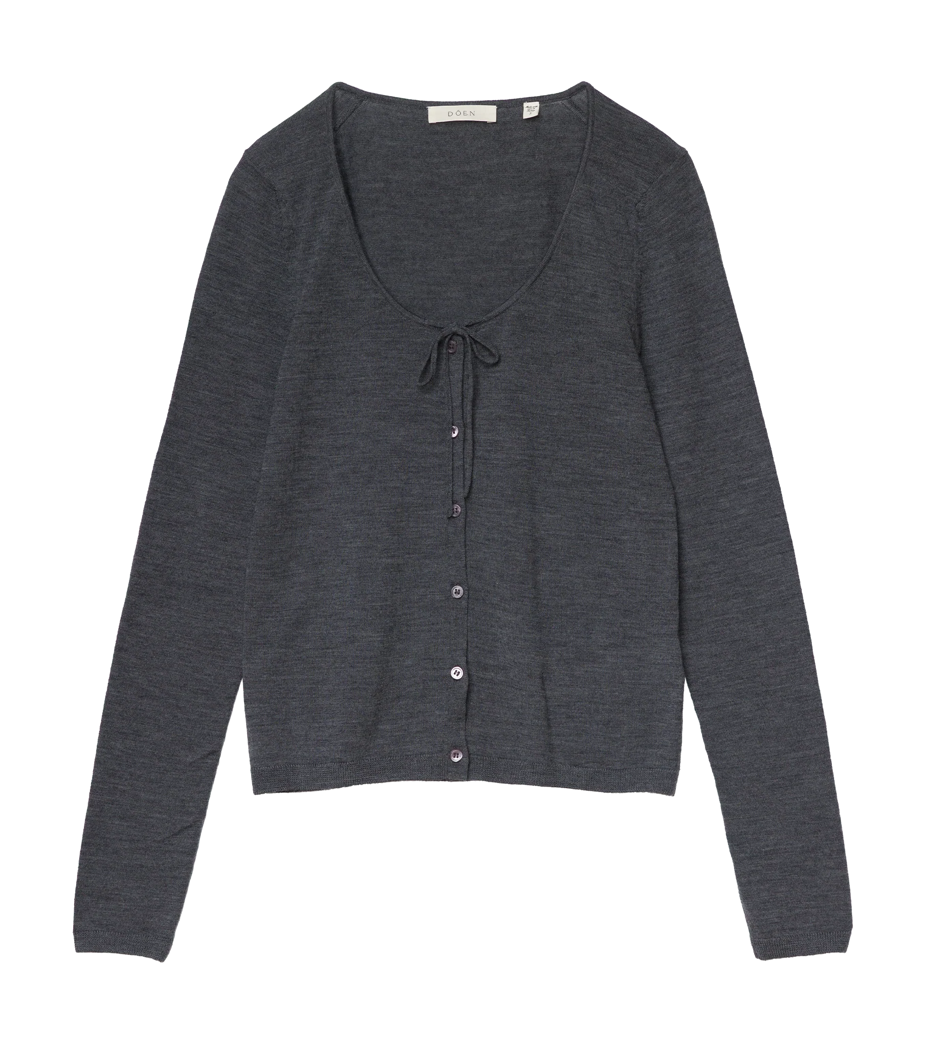 NAIDA CARDIGAN -- CHARCOAL GREY - Image 5