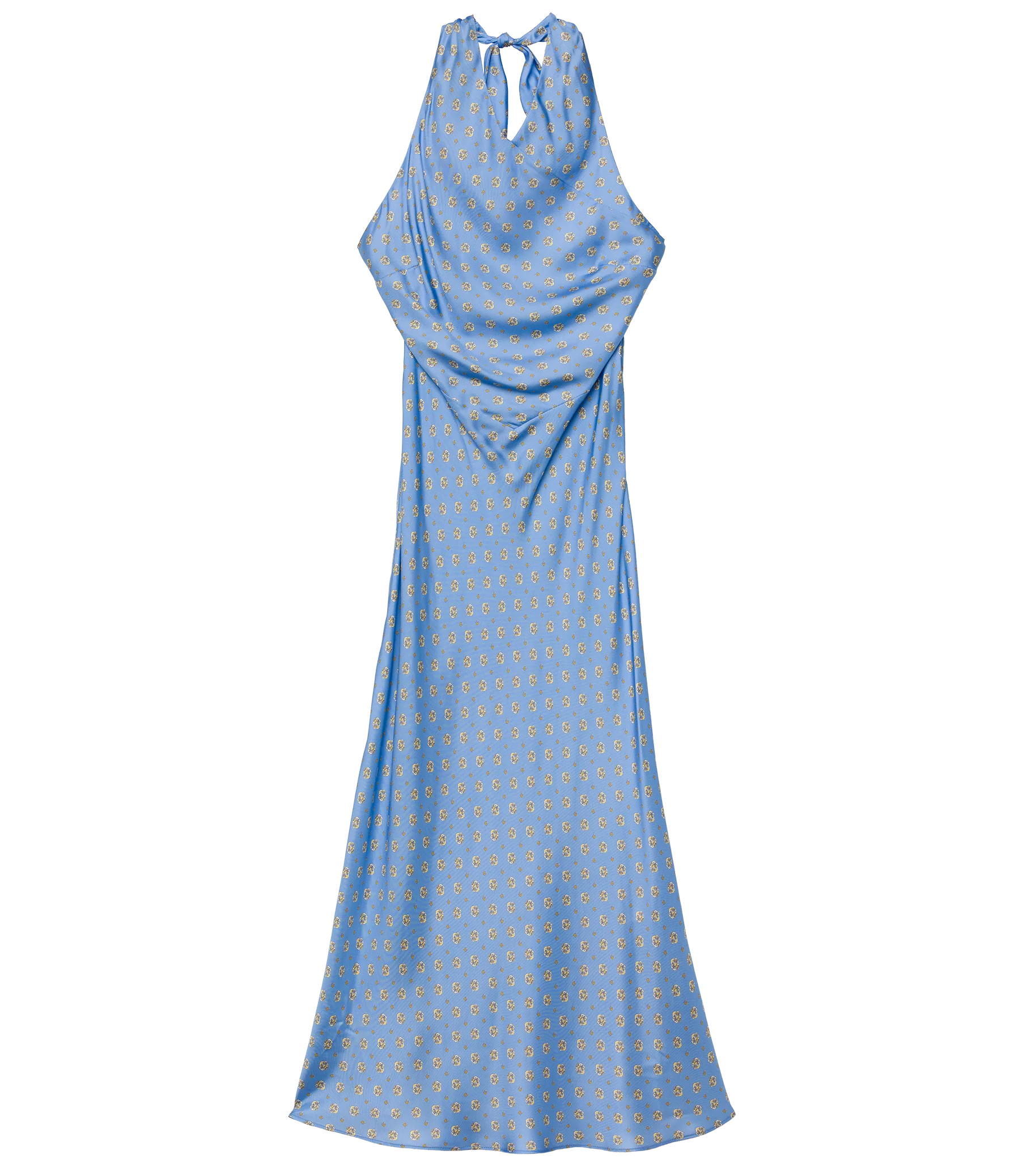 NOEMIE DRESS -- PERIWINKLE CADIZ FOULARD - Image 7