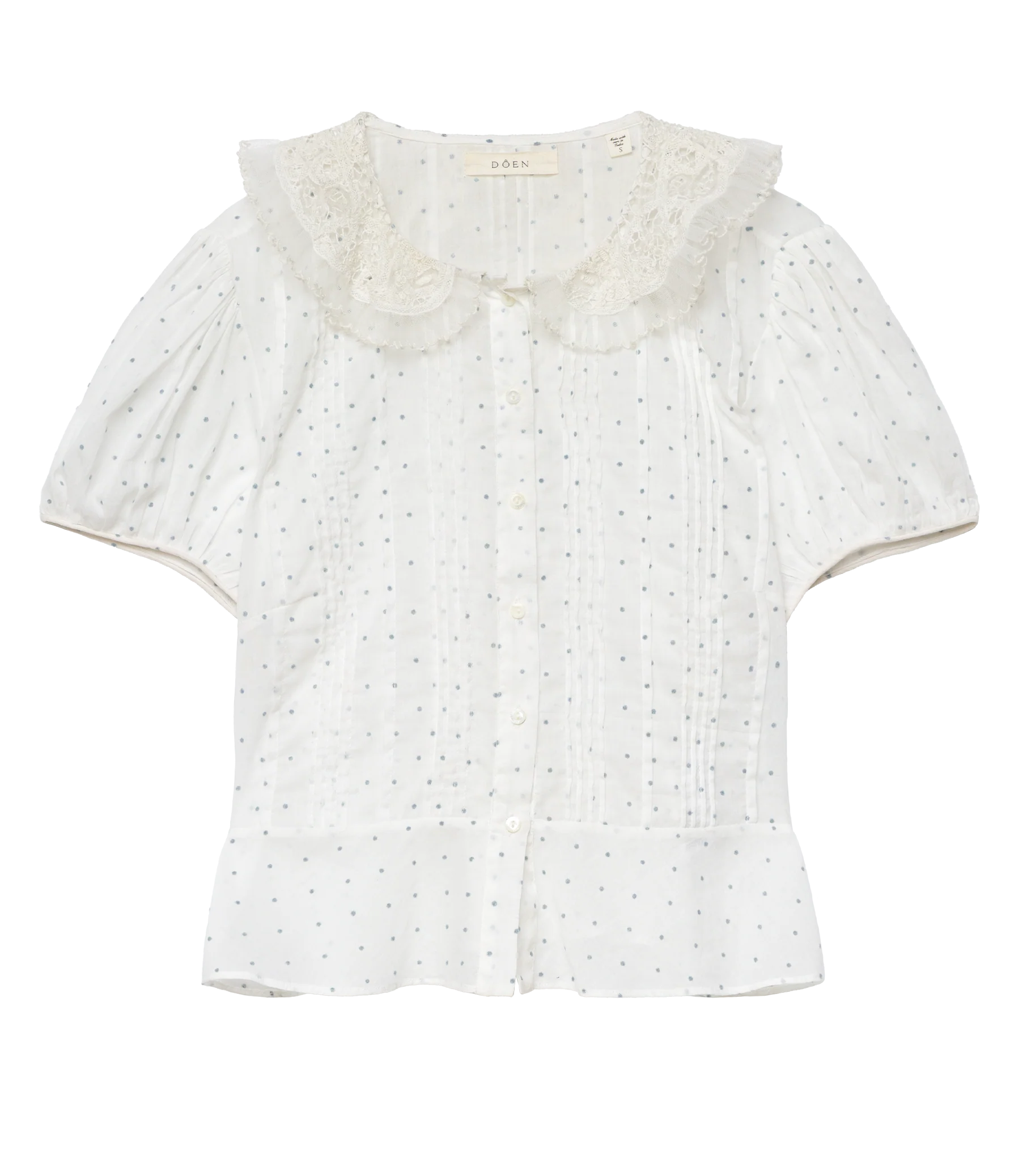OLETA TOP -- SALT FLOCK DOT - Image 4