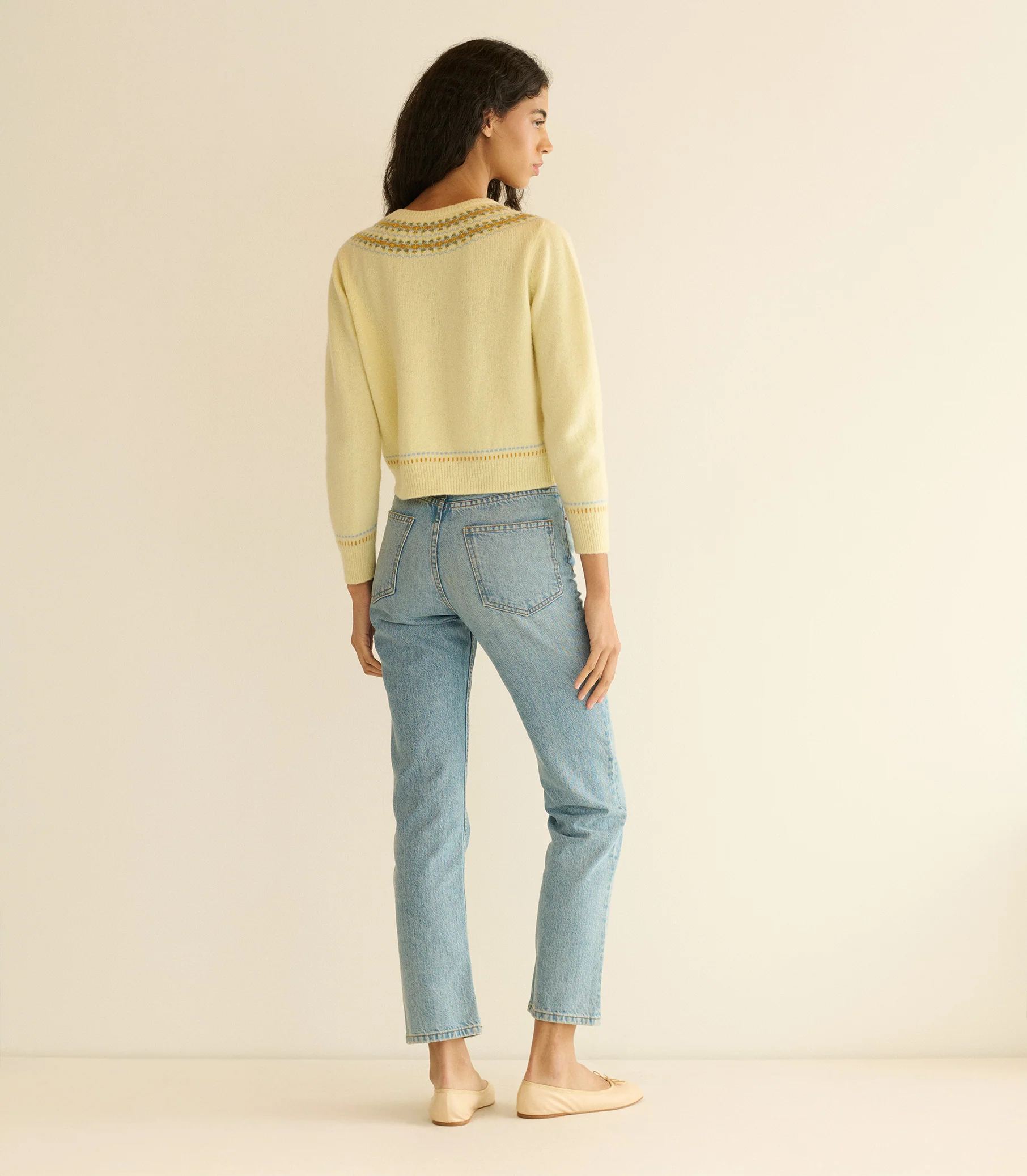 OLYMPE CARDIGAN -- GATEAU ANNECY FAIR ISLE - Image 4
