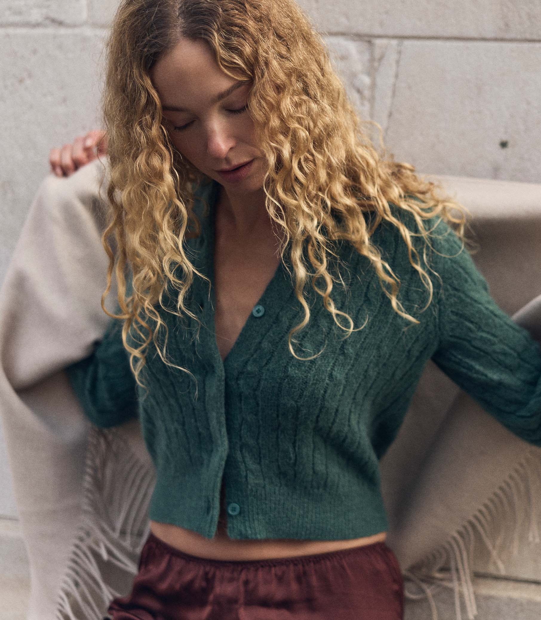 PENROSE CARDIGAN -- SPRUCE - Image 3