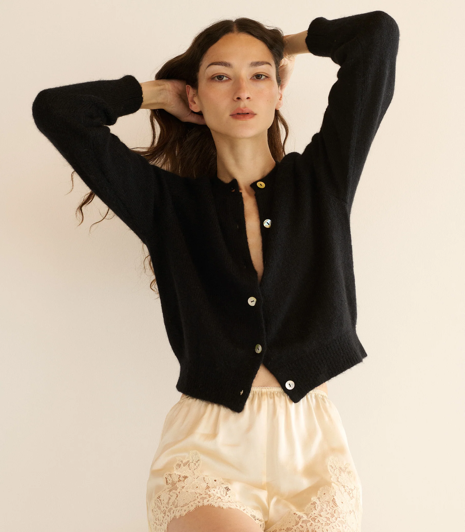 PETRA CARDIGAN -- BLACK - Image 5