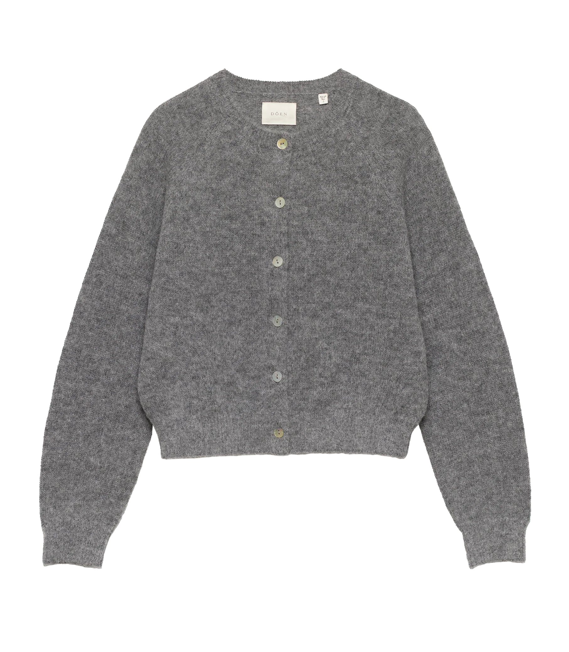 PETRA CARDIGAN -- DARK HEATHER GREY - Image 6