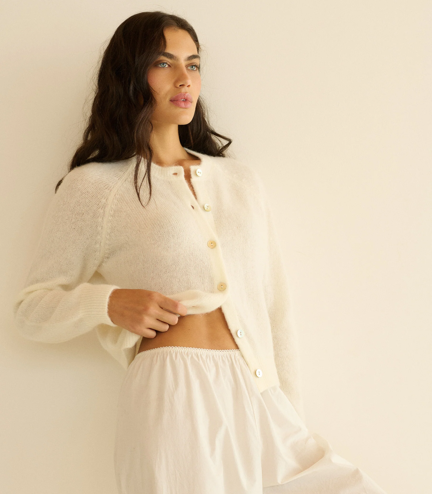 PETRA CARDIGAN -- IVORY - Image 4