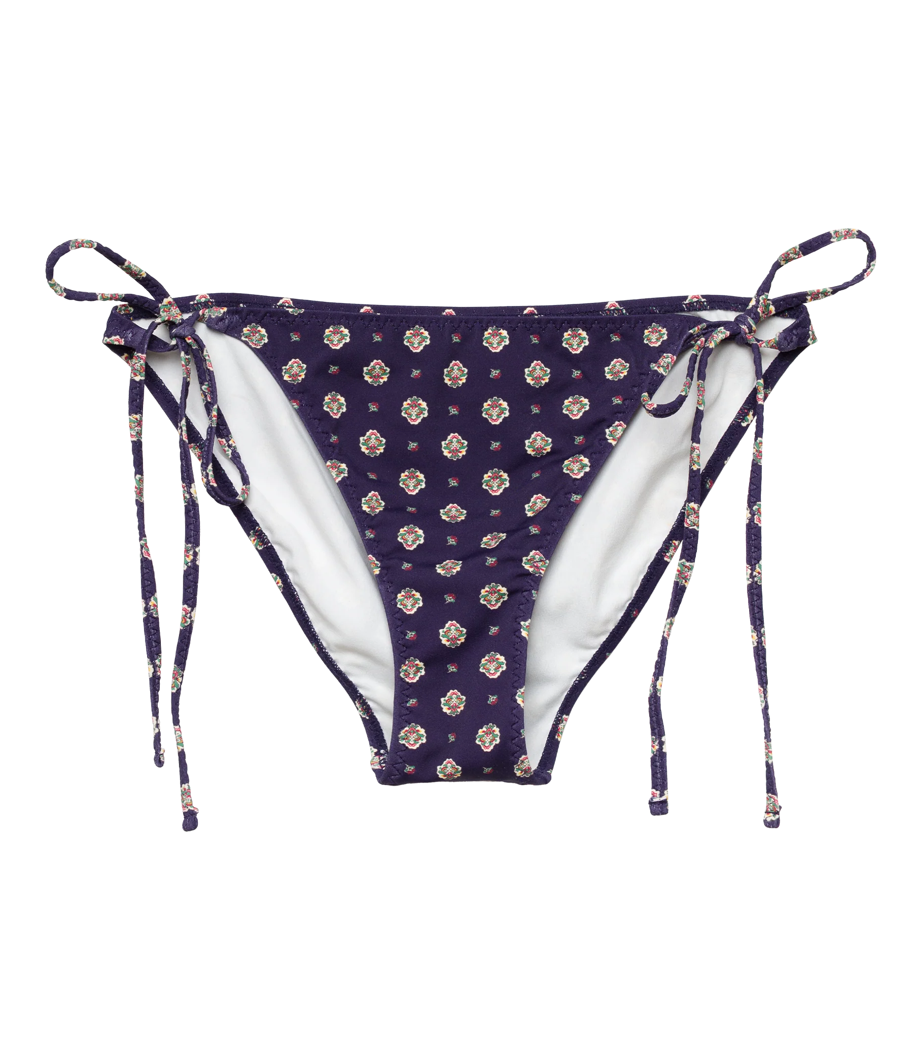 POSITANO BIKINI BOTTOM -- NAVY CADIZ FOULARD - Image 6