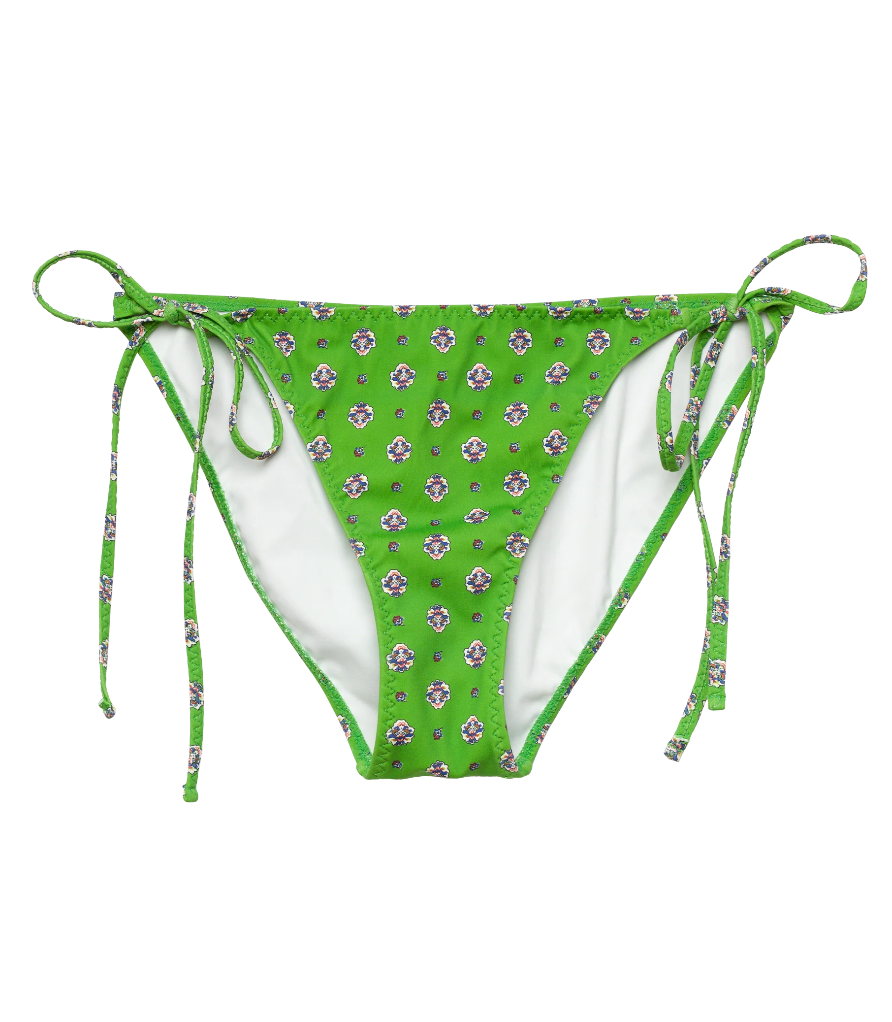 POSITANO BIKINI BOTTOM -- VERT CADIZ FOULARD - Image 8