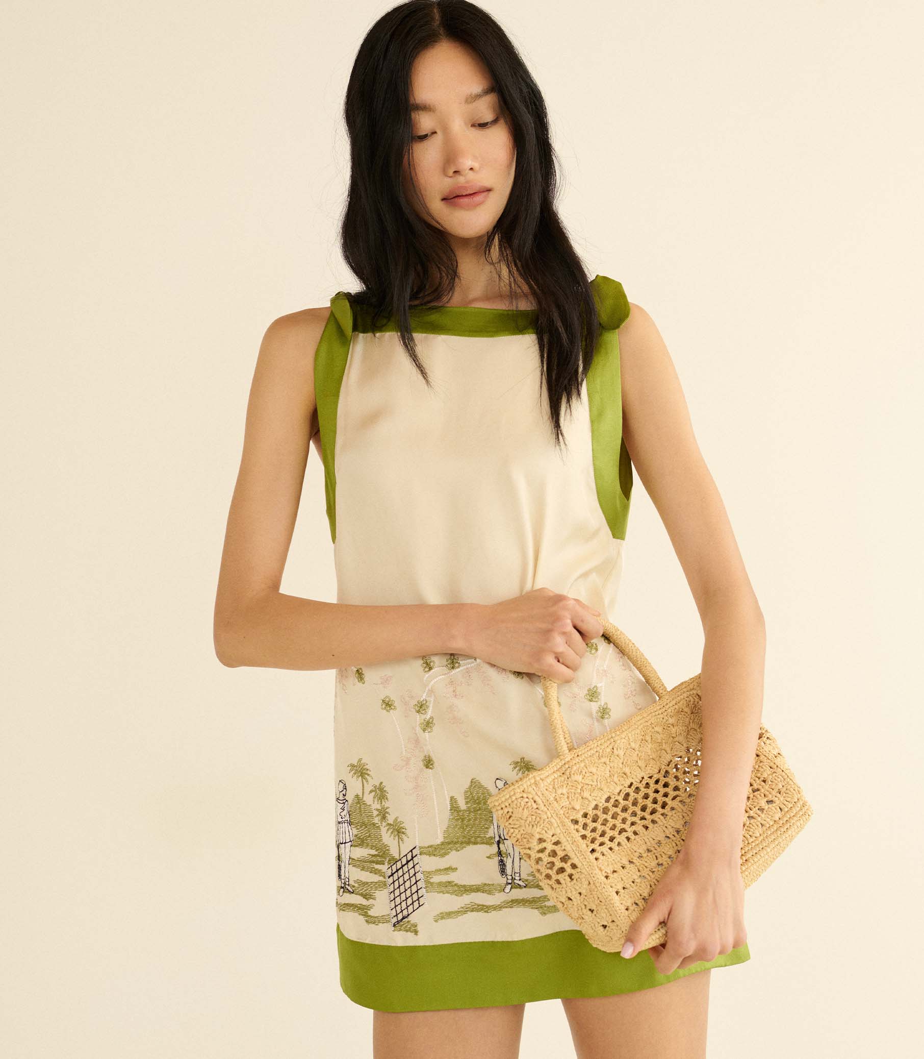 PRANZO MINI TOTE -- NATURAL RAFFIA - Image 2