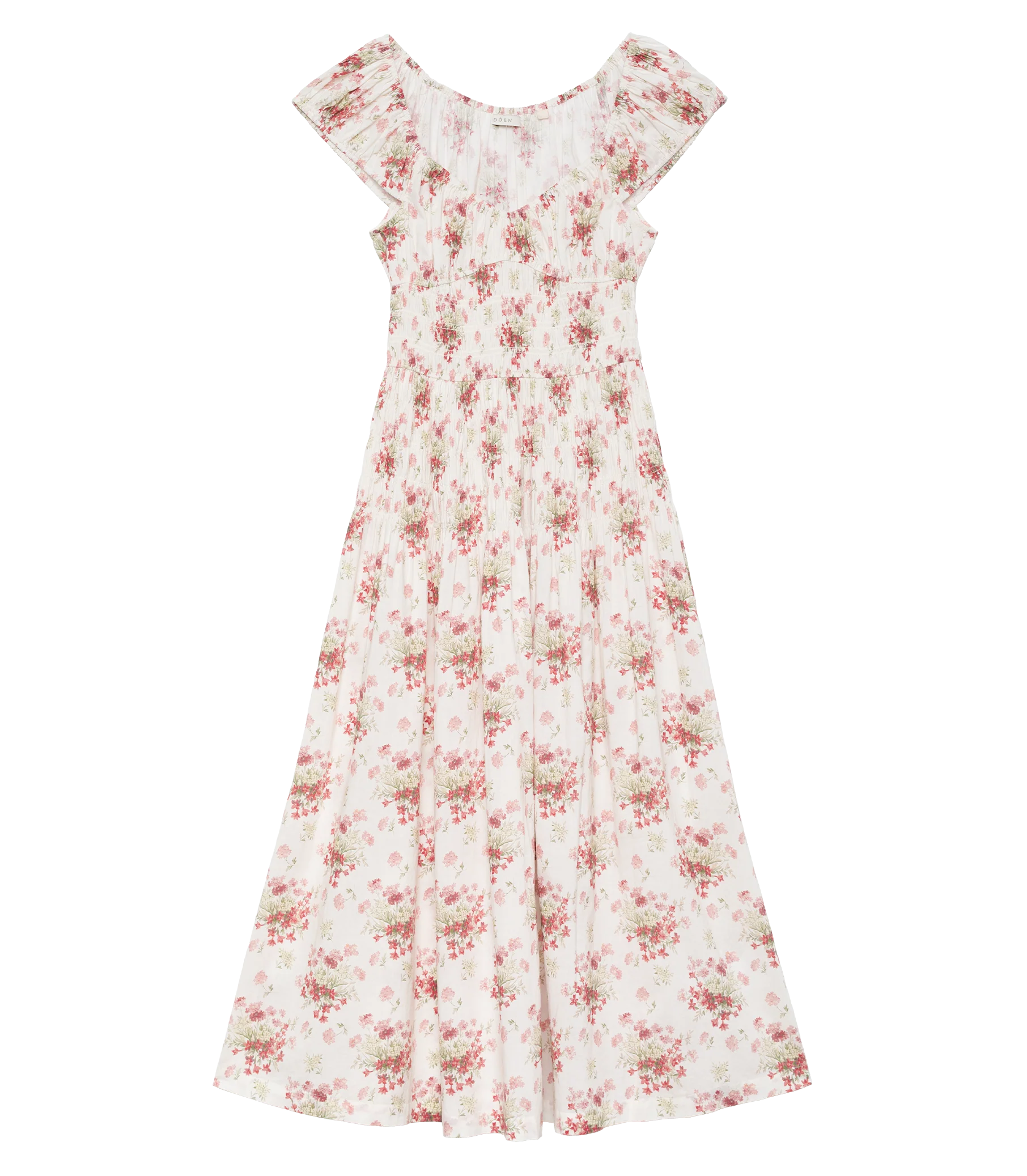QUINETTE DRESS -- IVORY LANTANA FLORAL - Image 8