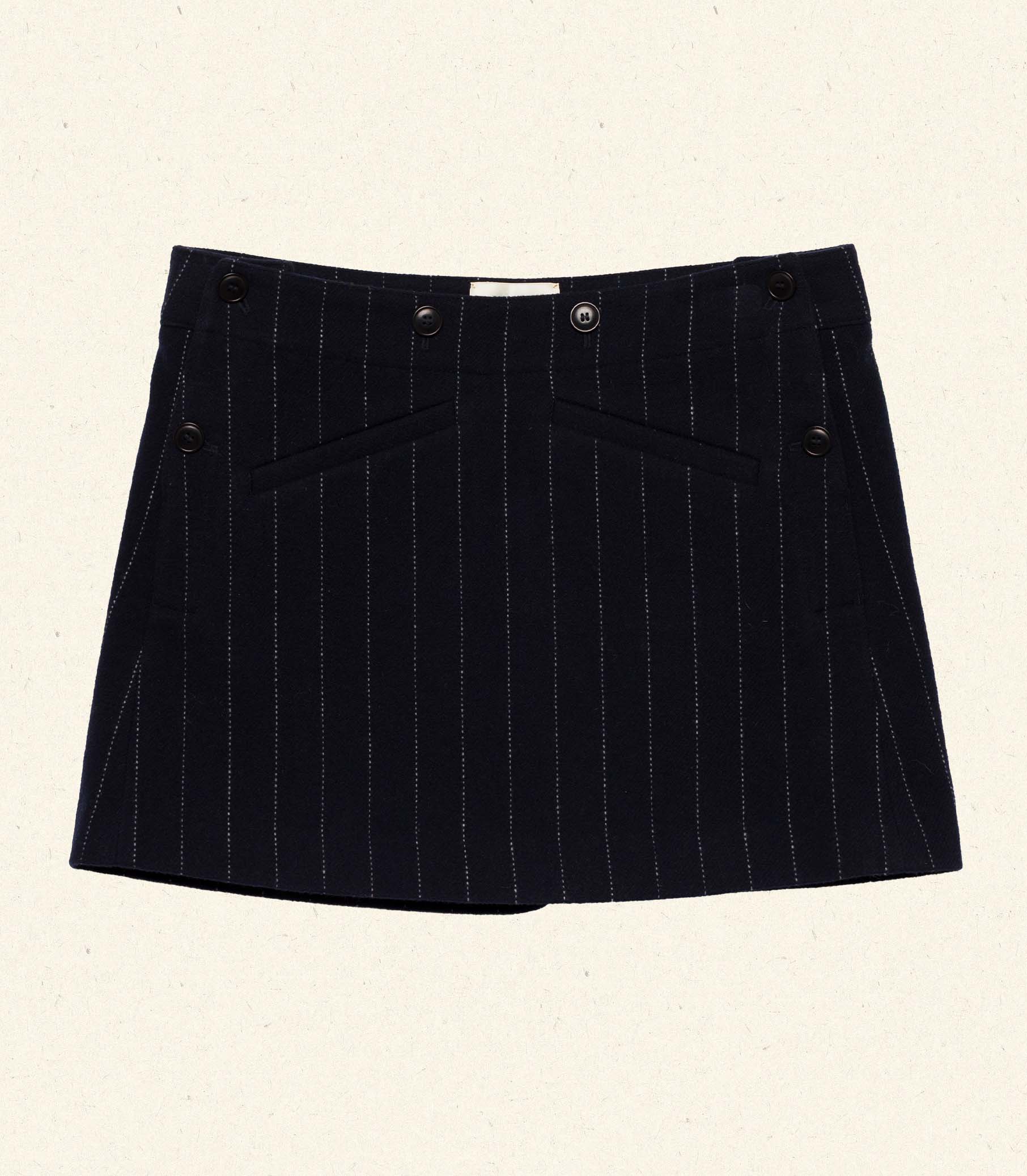 RAINA SKIRT -- MARIANNE PINSTRIPE - Image 5
