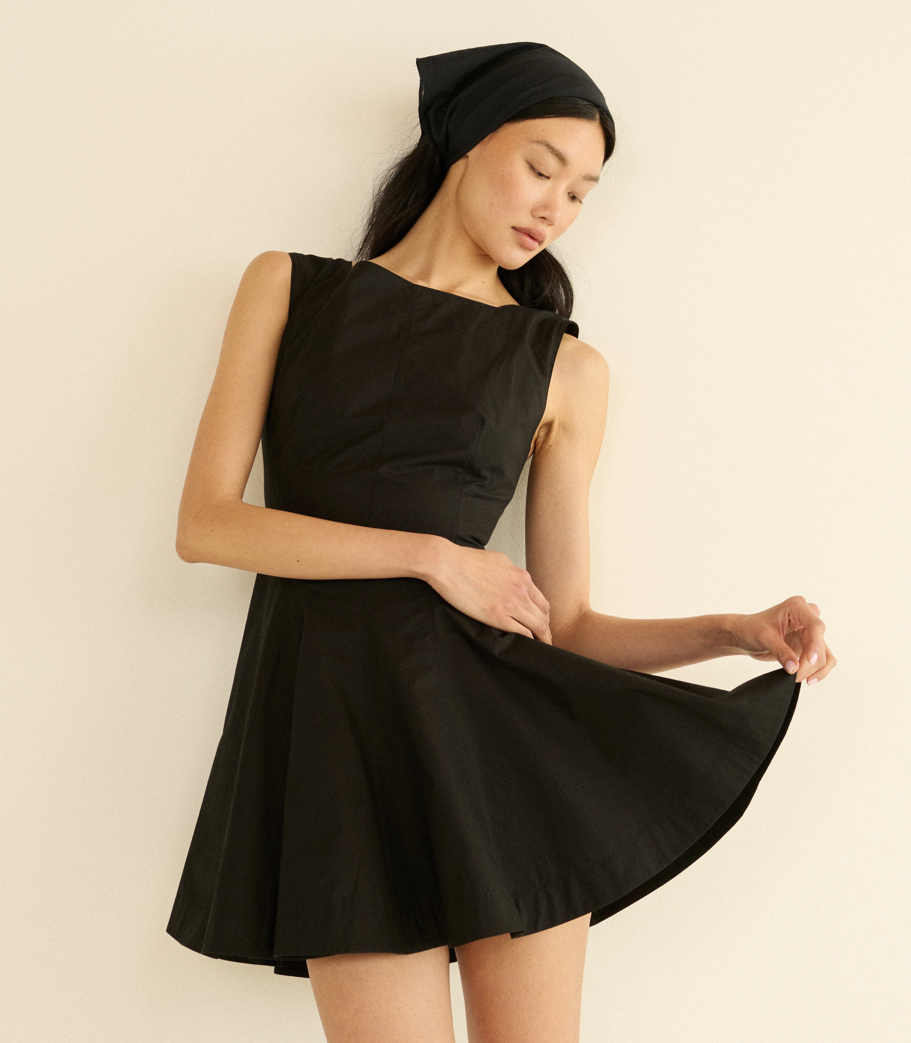 RIVIETTE DRESS -- BLACK - Image 4