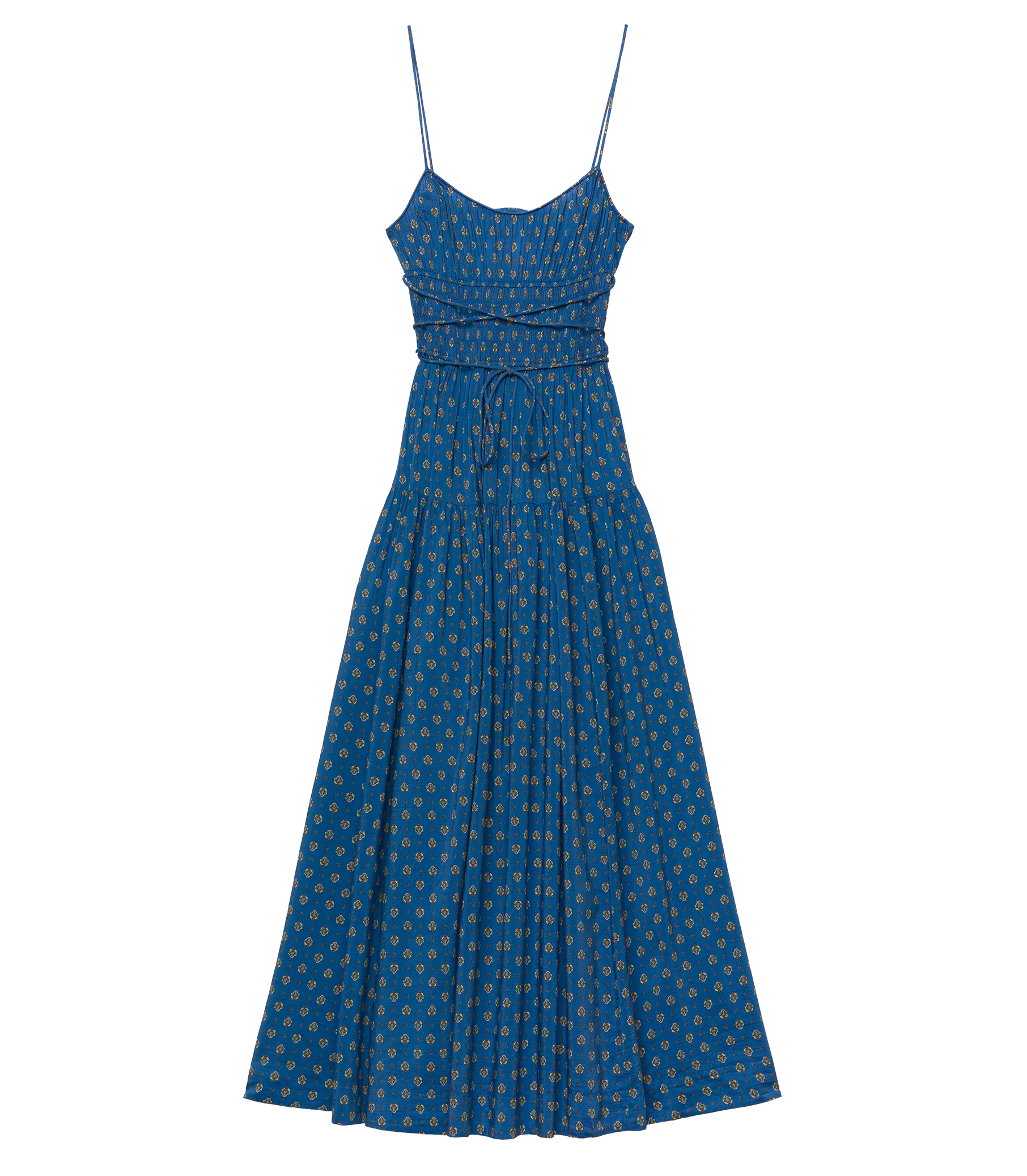 SAFIA DRESS -- SANTORINI BLUE CADIZ FOULARD - Image 5